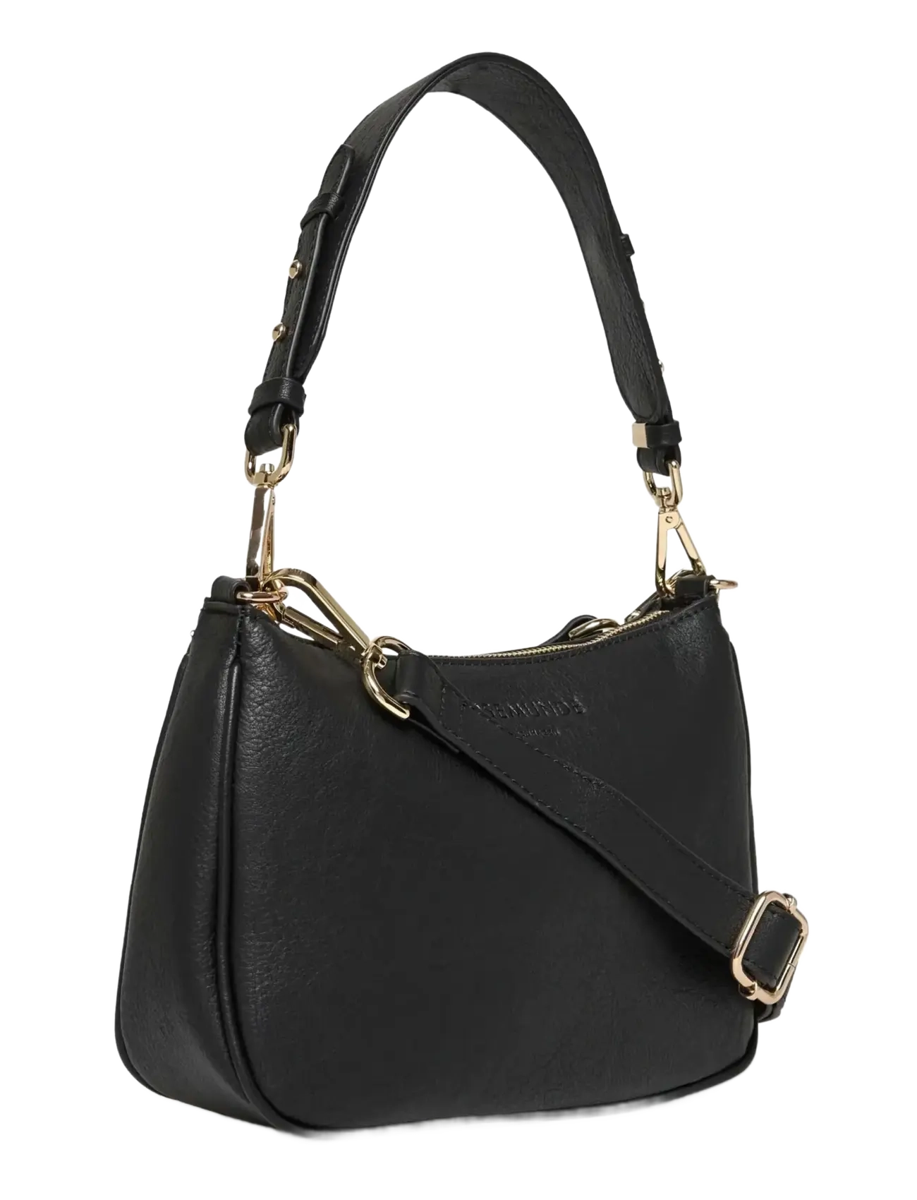 Rosemunde - RBAndora Small Shoulder Bag - igapäevane stiil - black gold - 3