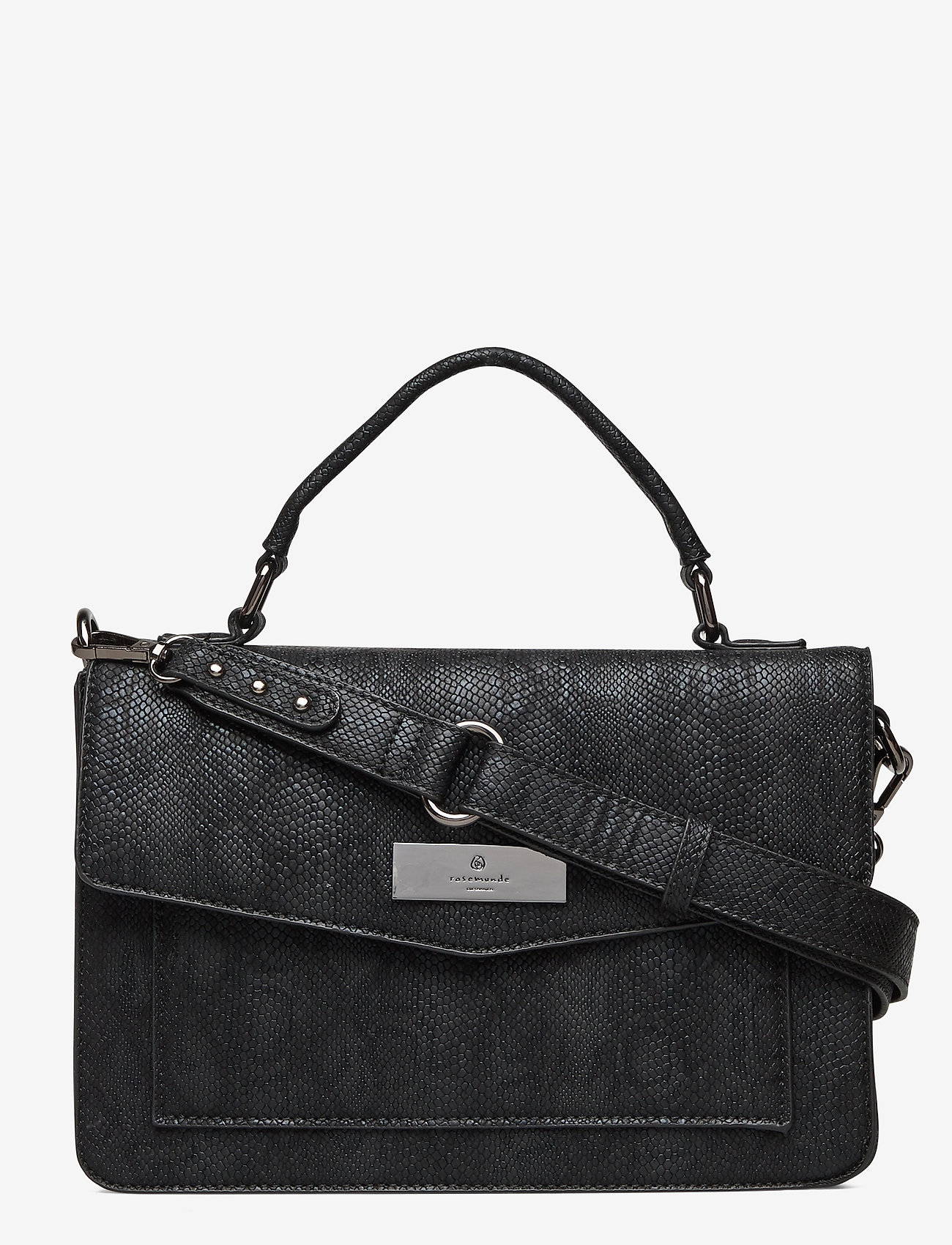 Rosemunde - Bag medium - black snake foil oxid - 0