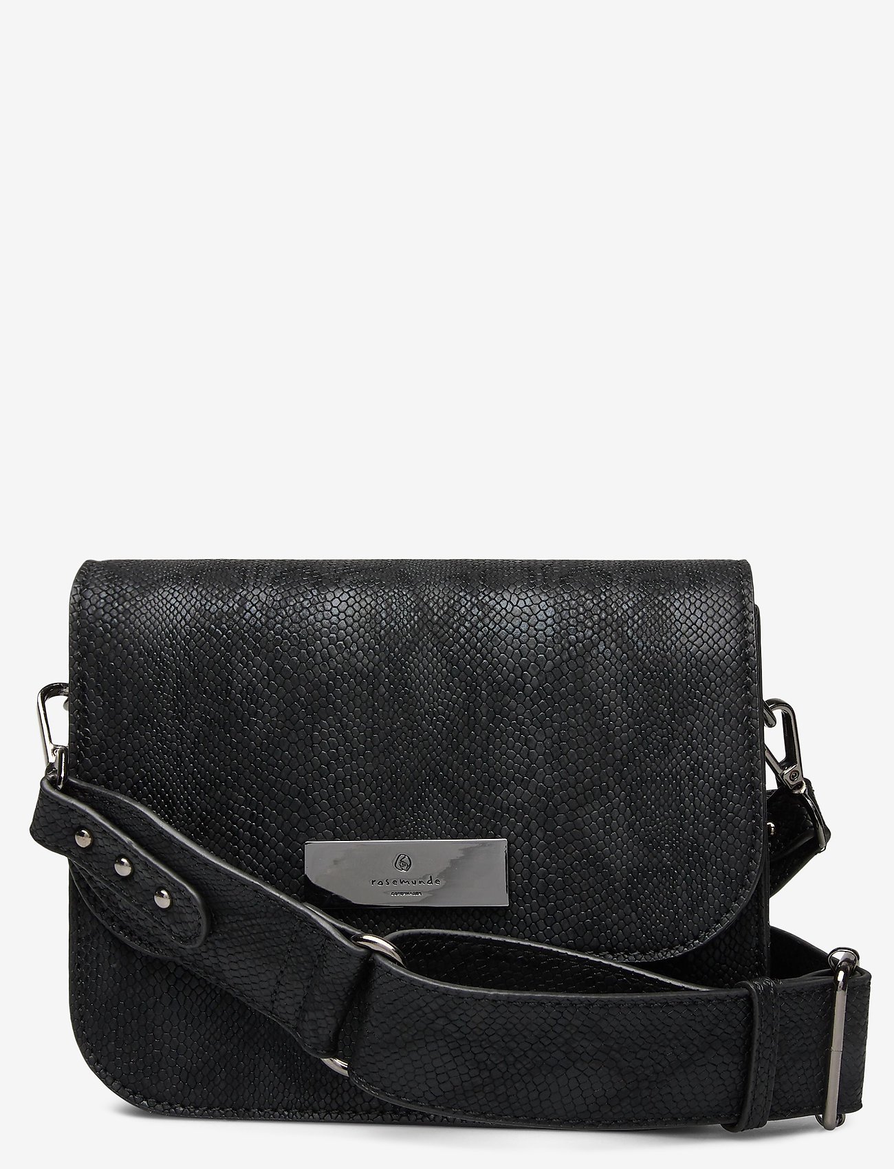 Rosemunde - Bag small - black snake foil oxid - 0