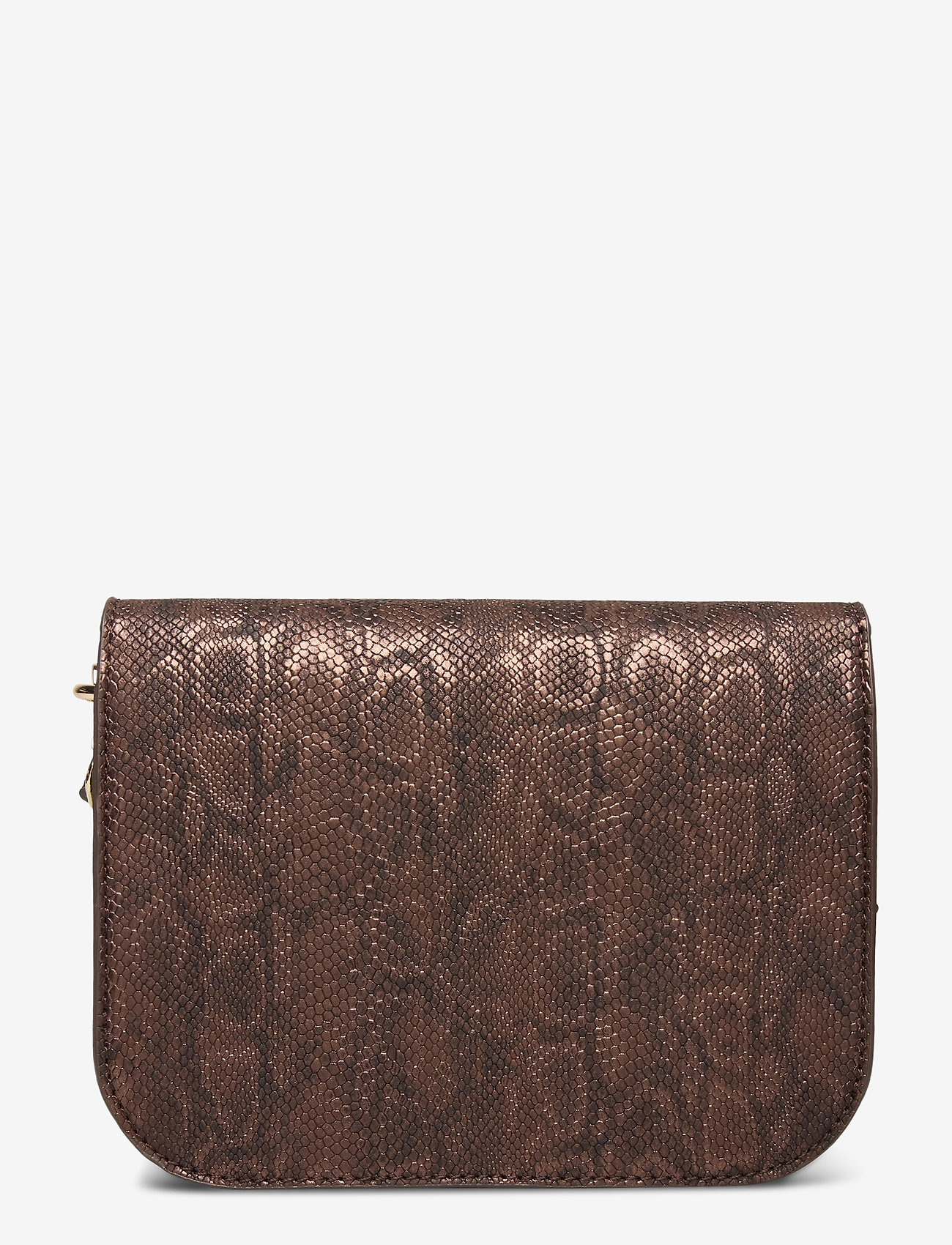 Rosemunde - Bag small - brown snake foil gold - 1