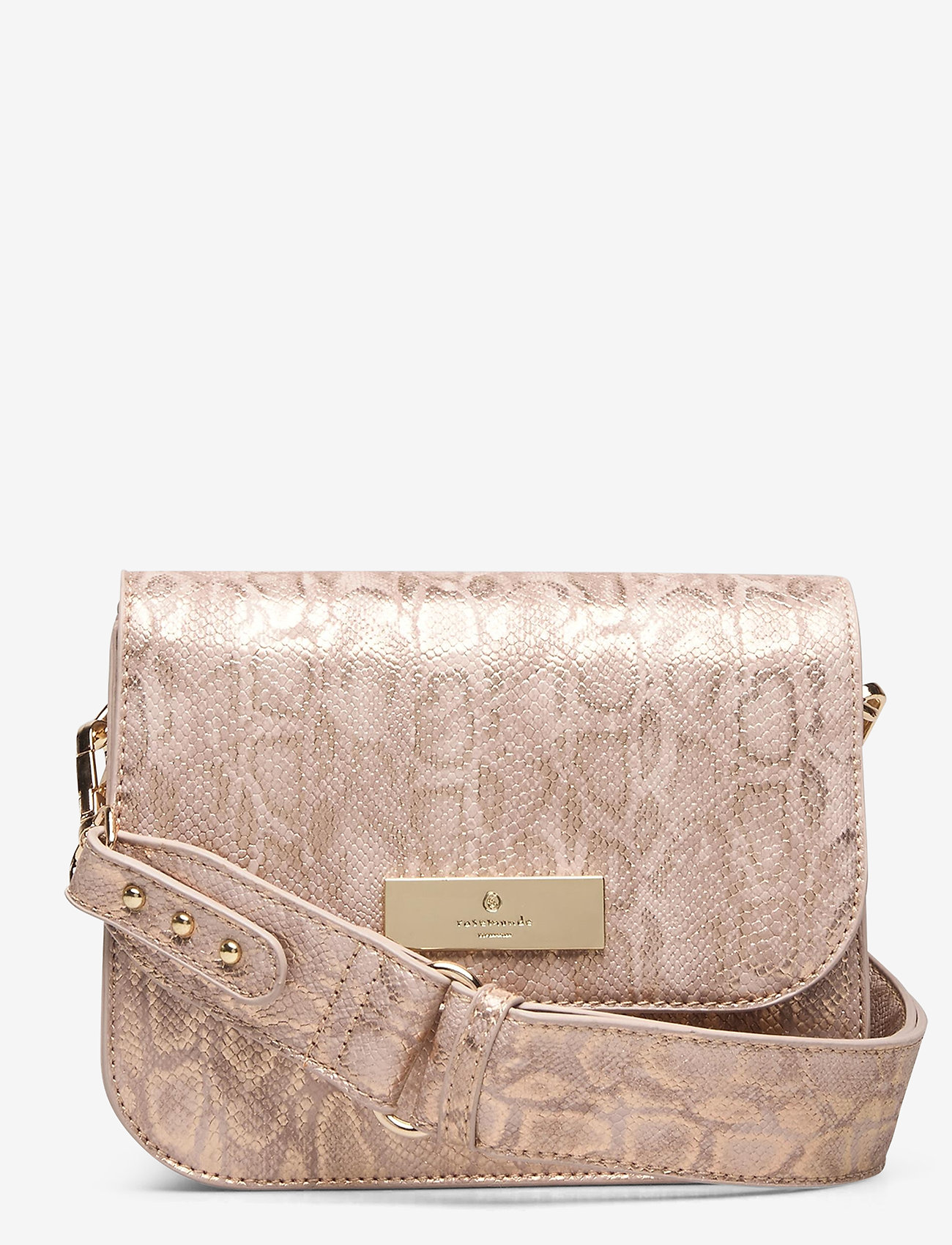 Bag small - NOUGAT SNAKE FOIL GOLD