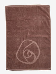 Rosemunde - Towel 45x65cm - essuie-mains & serviettes de bain - dusty brown - 0