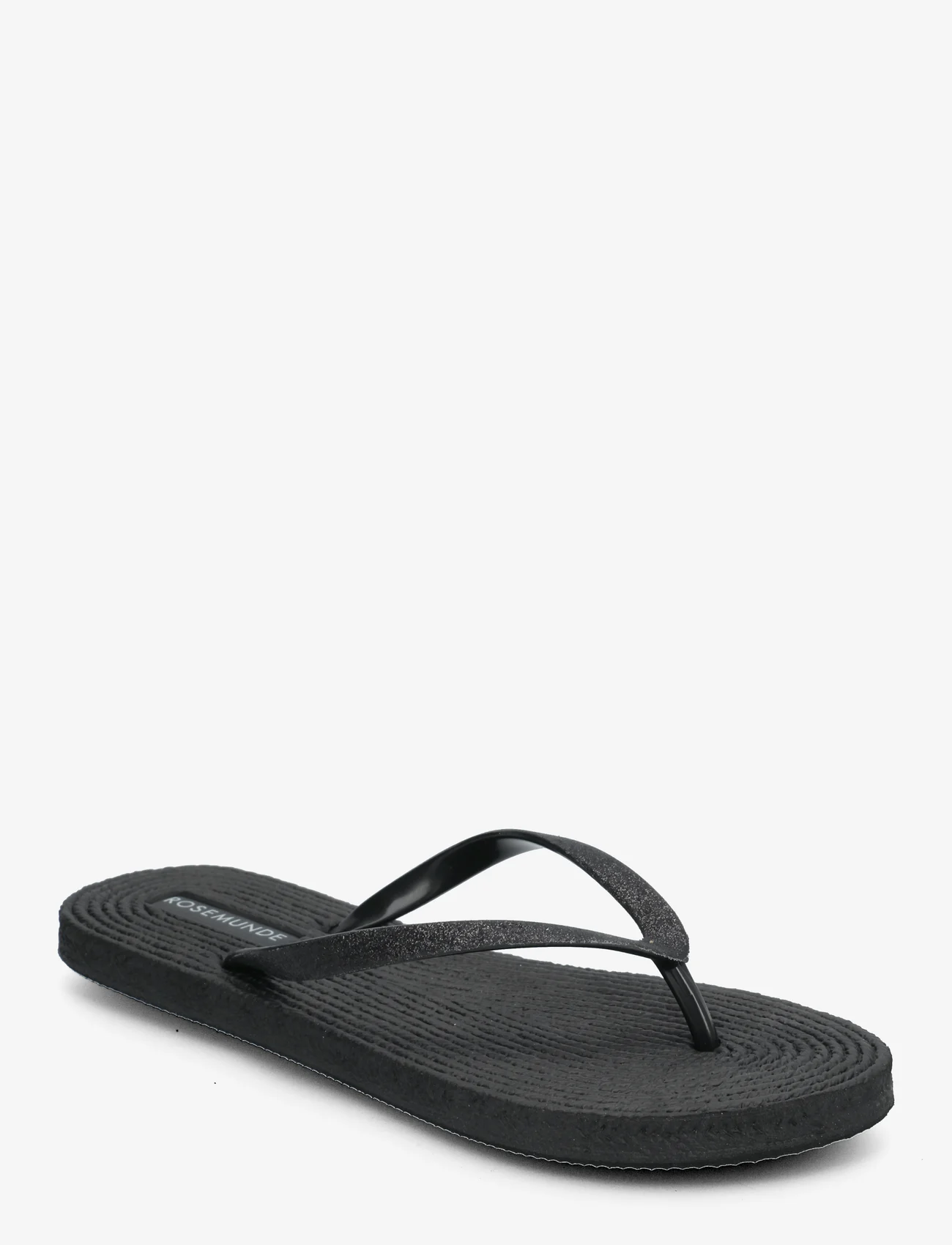 Rosemunde - Flip flops with glitter strap - vacation essentials - black - 0