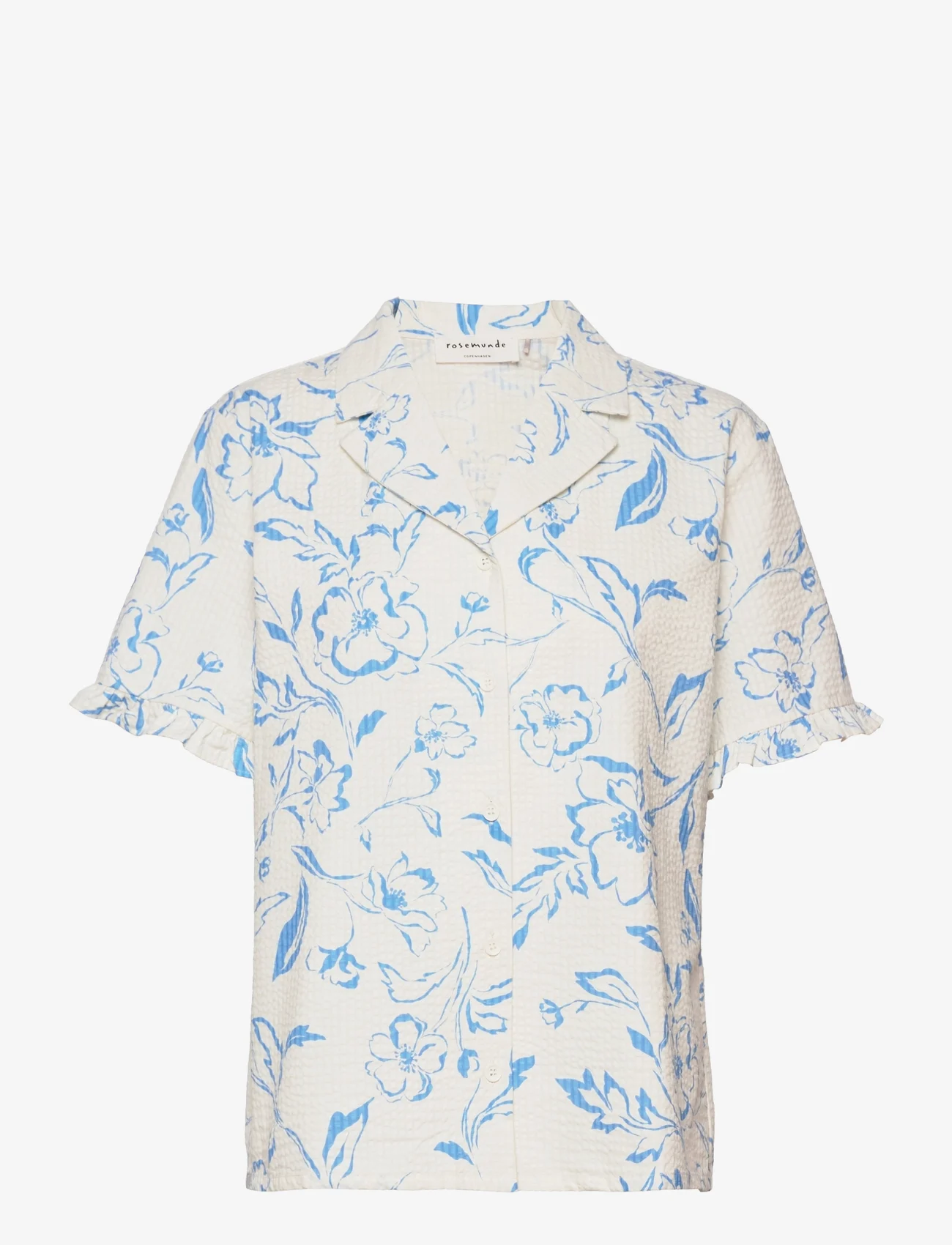 Rosemunde - Shirt ss - tops - beach flower sand print - 0