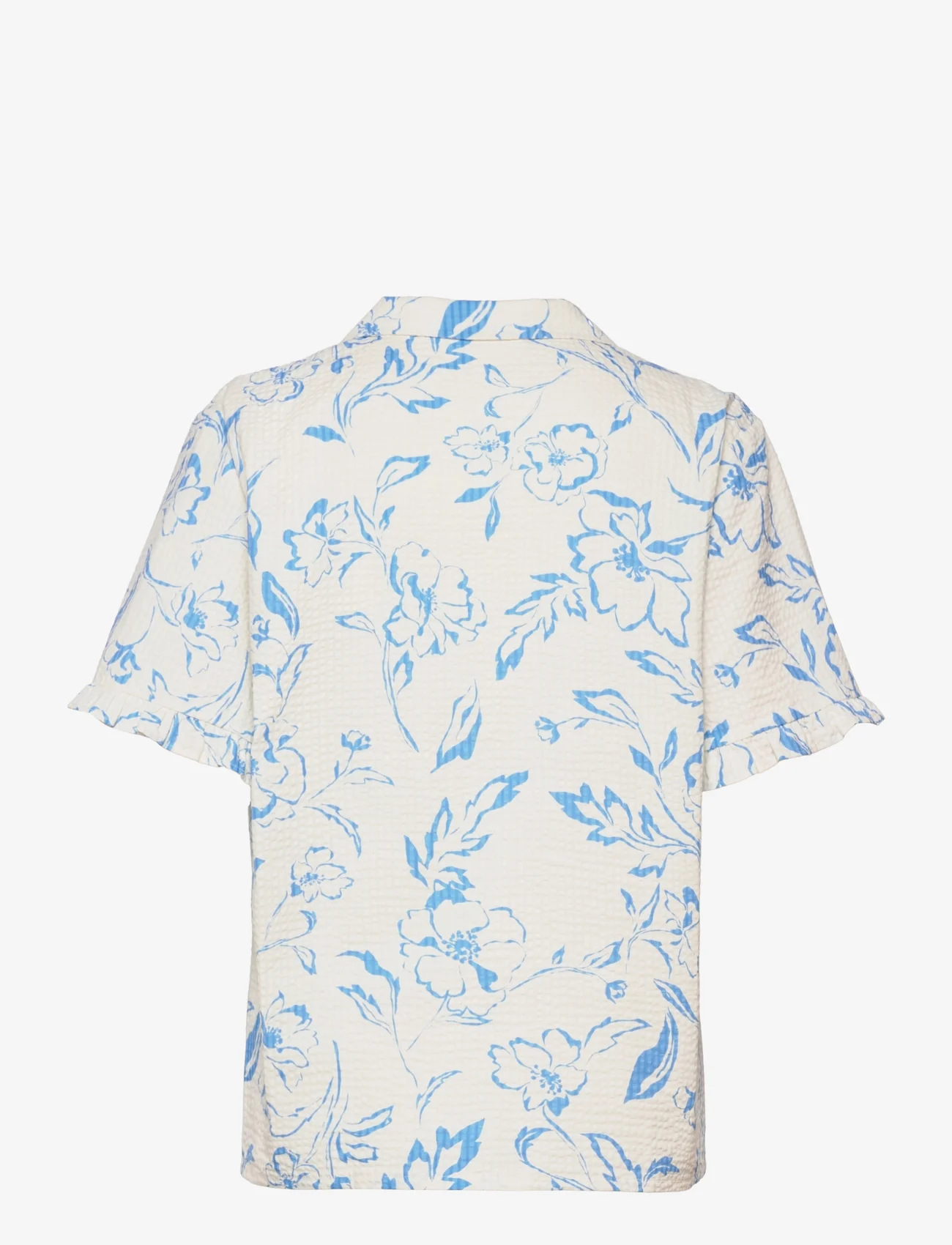 Rosemunde - Shirt ss - tops - beach flower sand print - 1