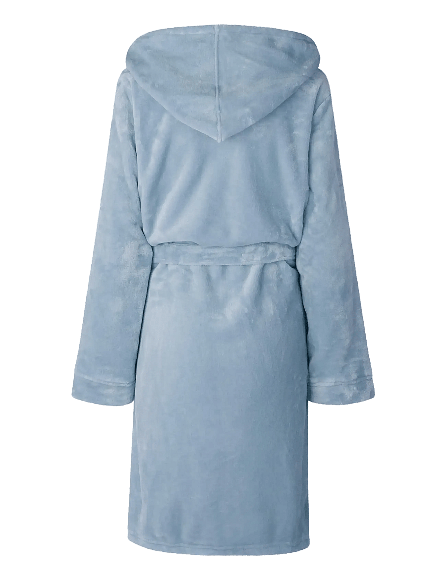 Rosemunde - RHFlurry Fleece robe - hommikumantlid - dusty blue - 0