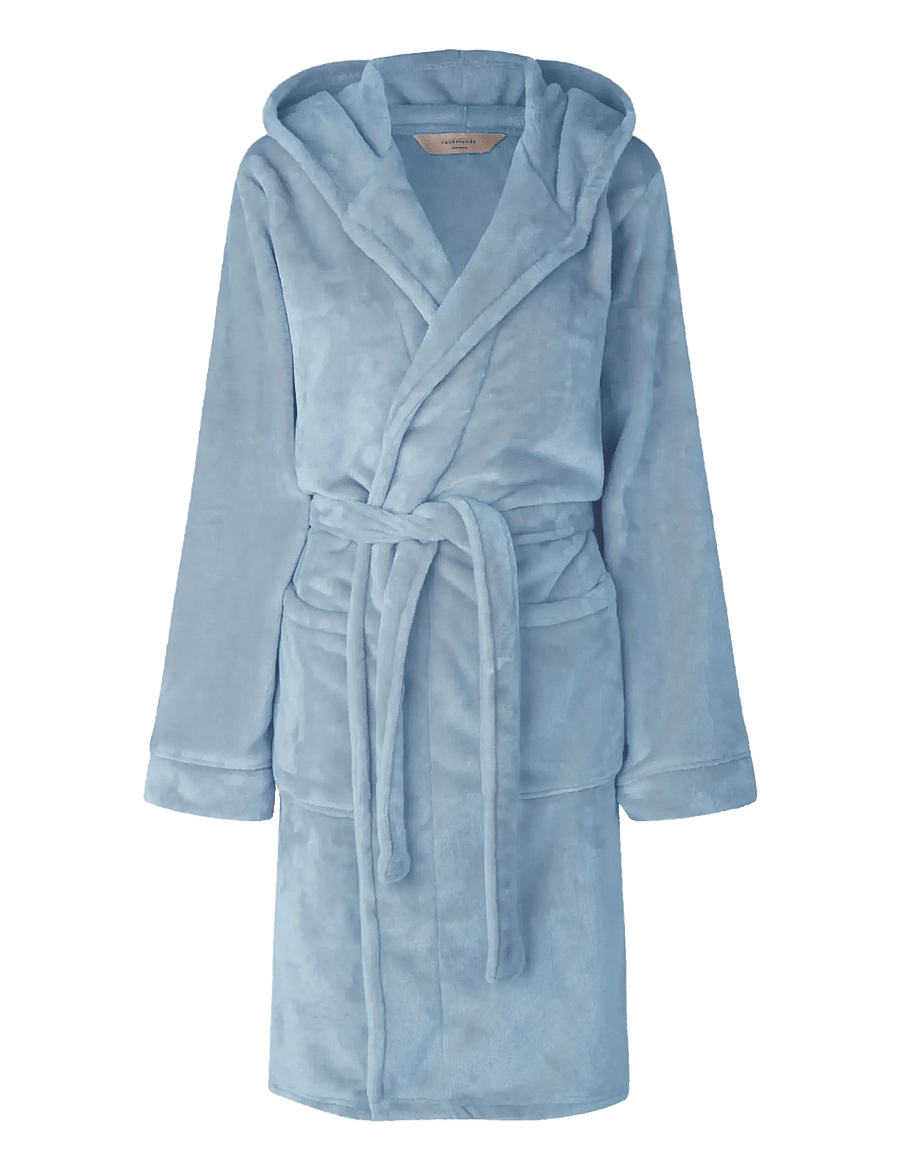 Rosemunde - RHFlurry Fleece robe - hommikumantlid - dusty blue - 1