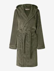 Fleece robe - DUSTY OLIVE