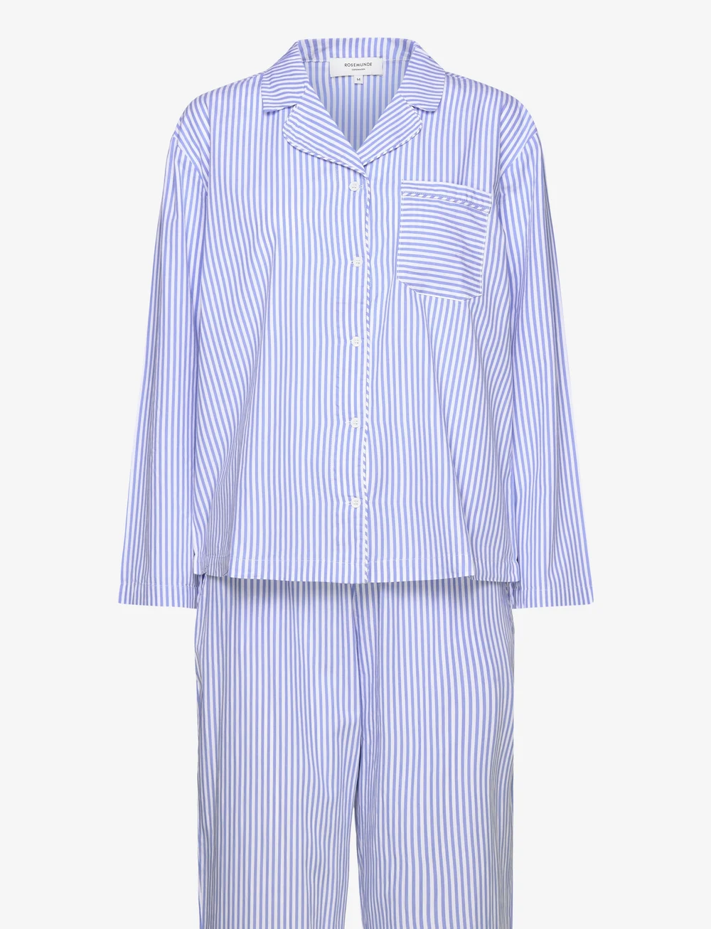 Rosemunde - RHPaige Nightset - pidžaamad - blue white stripe print - 0