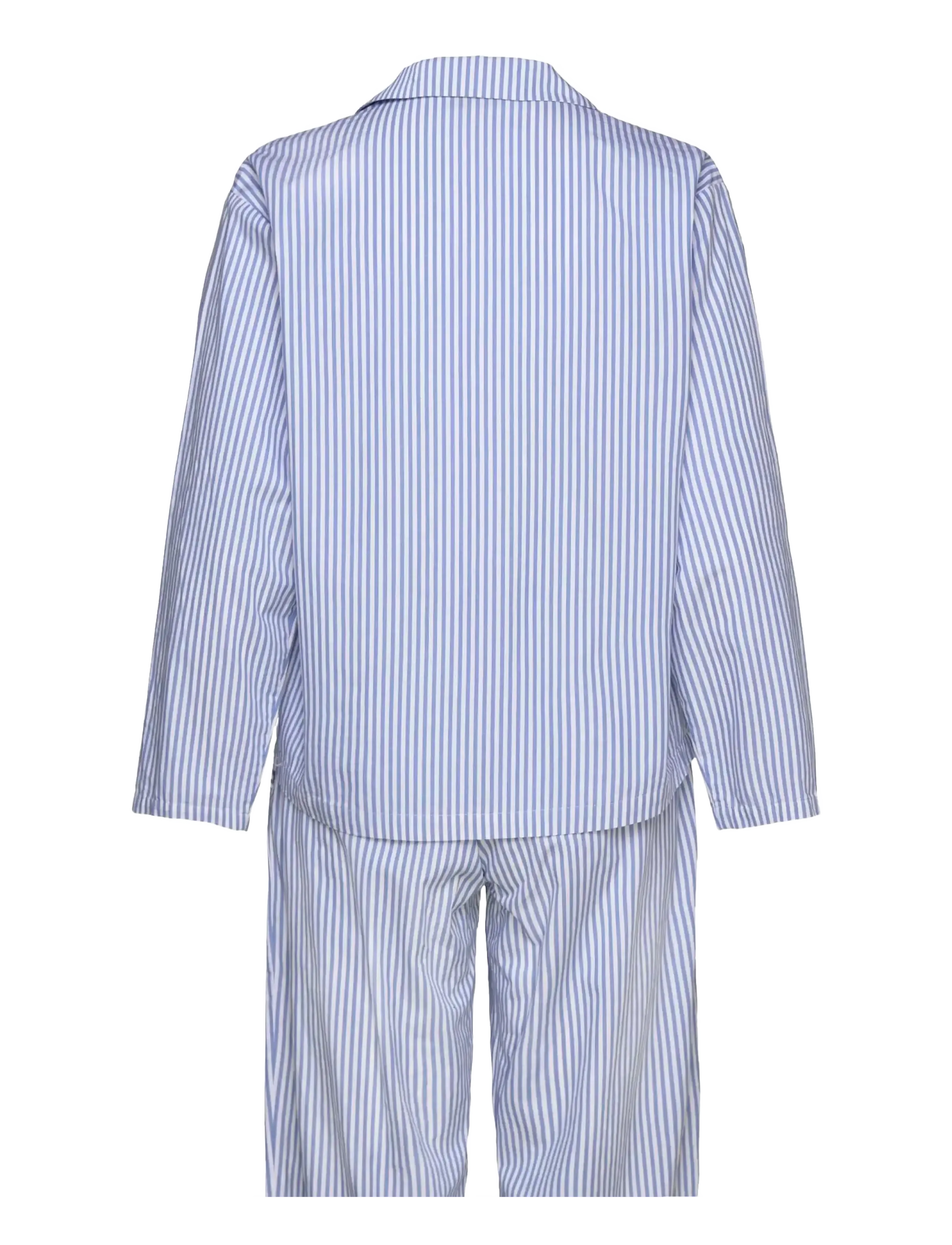 Rosemunde - RHPaige Nightset - blue white stripe print - 1