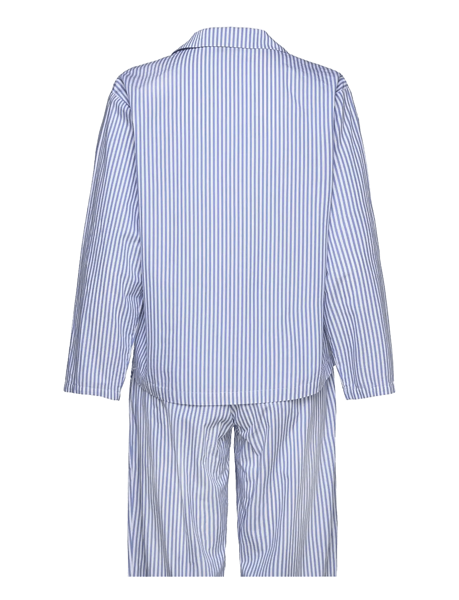 Rosemunde - RHPaige Nightset - blue white stripe print - 1