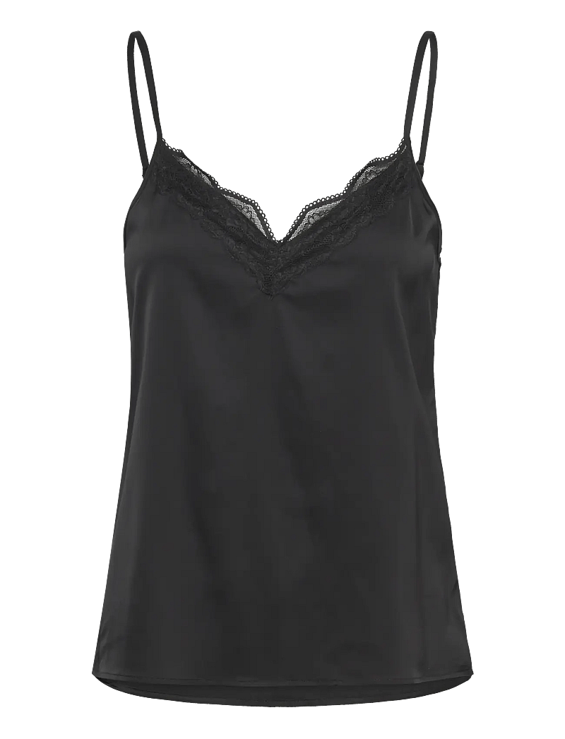 Rosemunde - RHJasmine SL Night Strap Top - tops - black - 0
