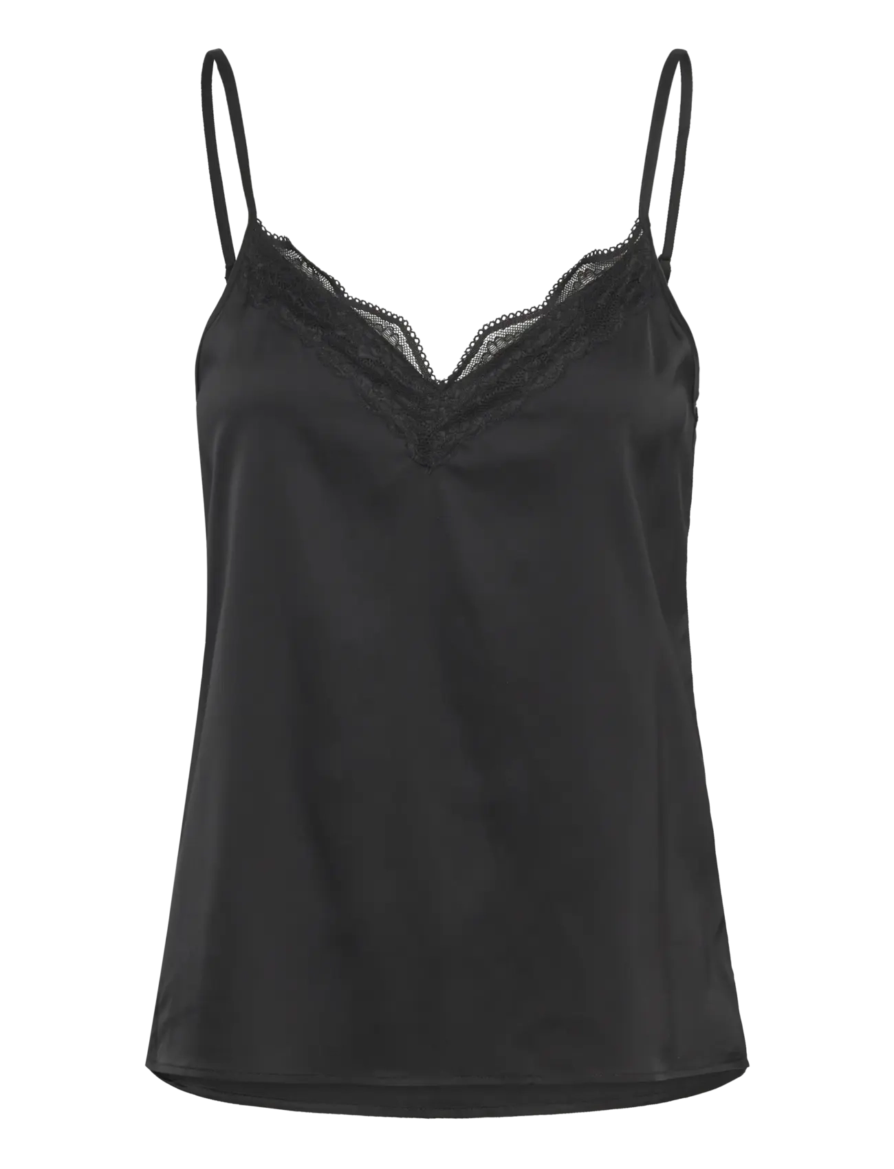 Rosemunde RHJasmine Silk Blend SL Strap Top - Undertøj - BLACK / black