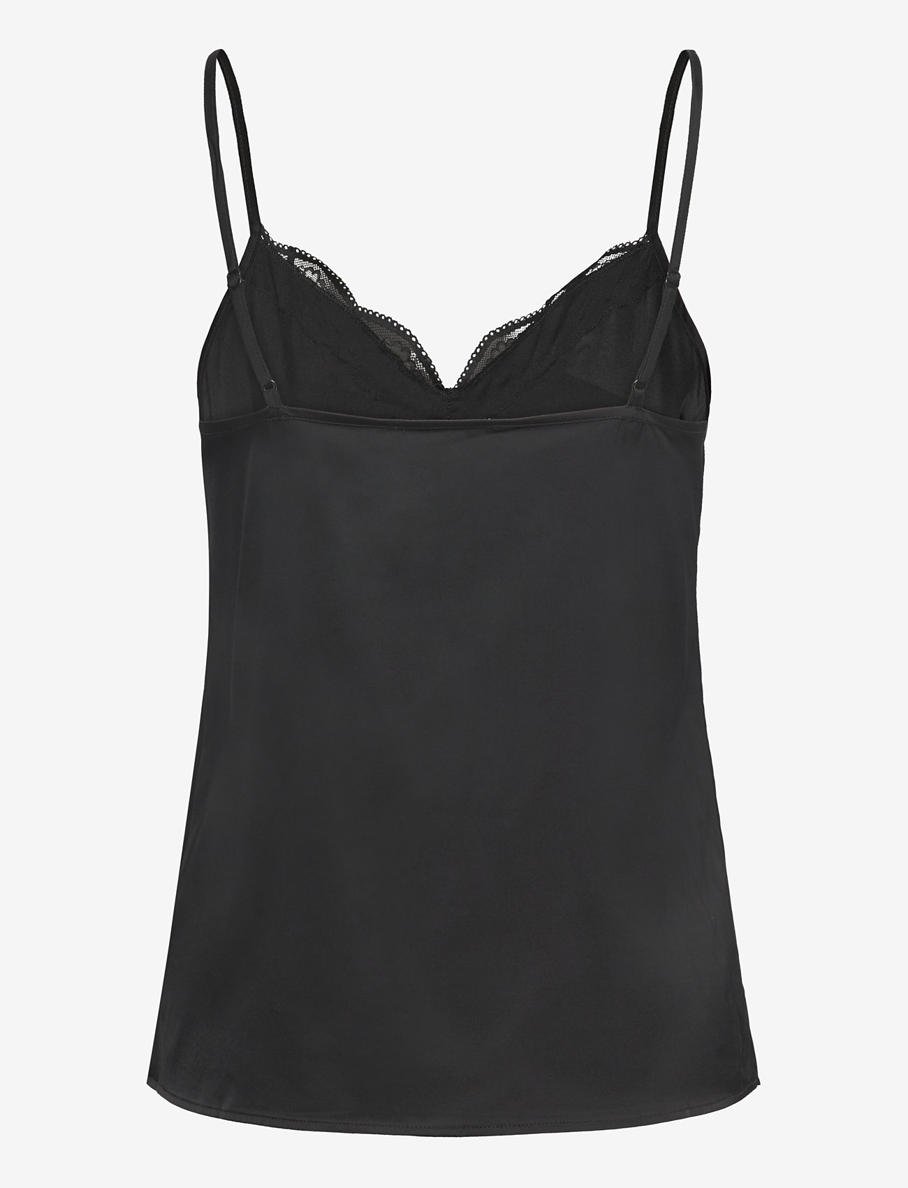 Rosemunde - RHJasmine Silk Blend SL Strap Top - Överdelar - black - 1