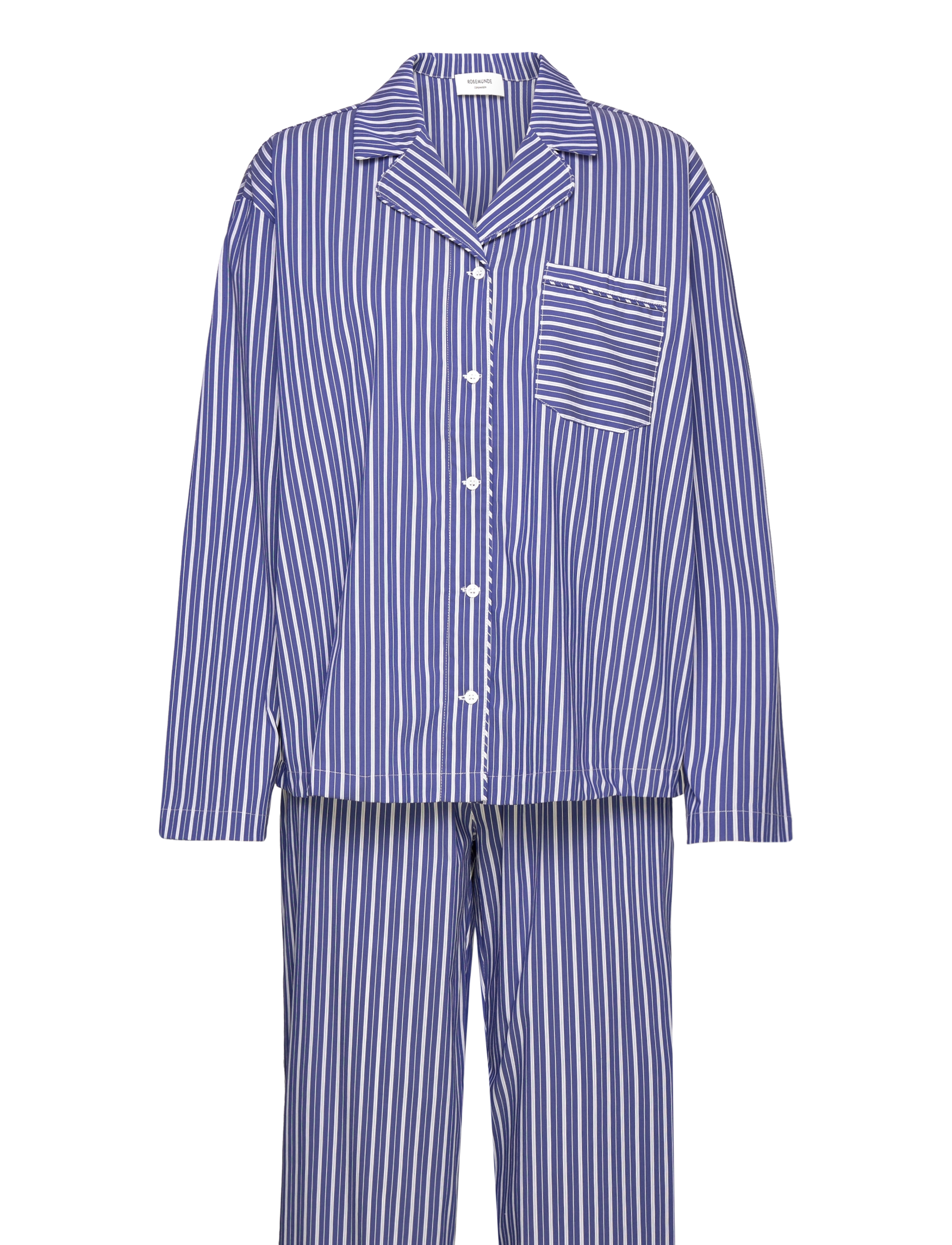 Rosemunde RHPatty Nightset - Undertøj - BLUE WHITE STRIPE PRINT / blue
