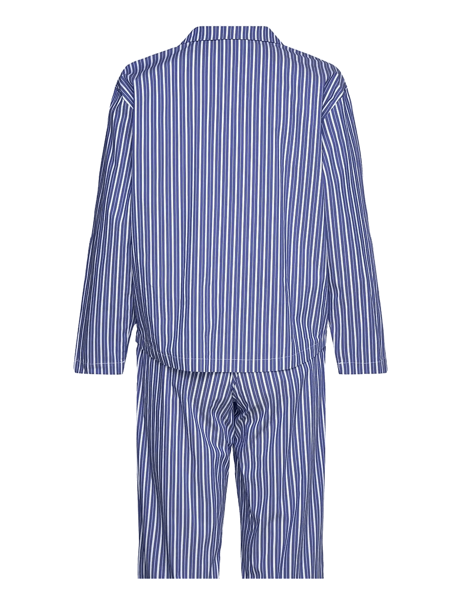 Rosemunde - RHPatty Nightset - blue white stripe print - 1