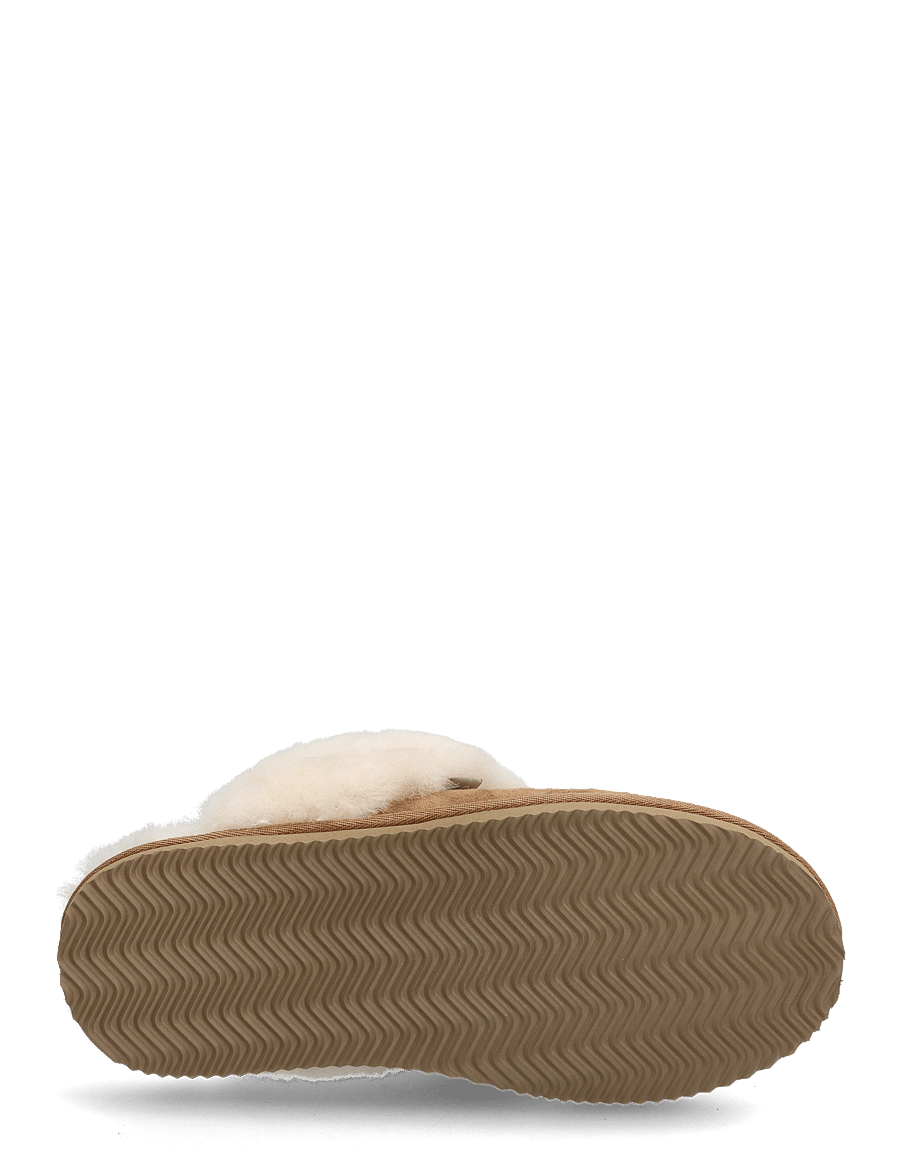 Rosemunde - RHBrisbane Shearling Reversed Slippers - vardagsstil - almond - 4