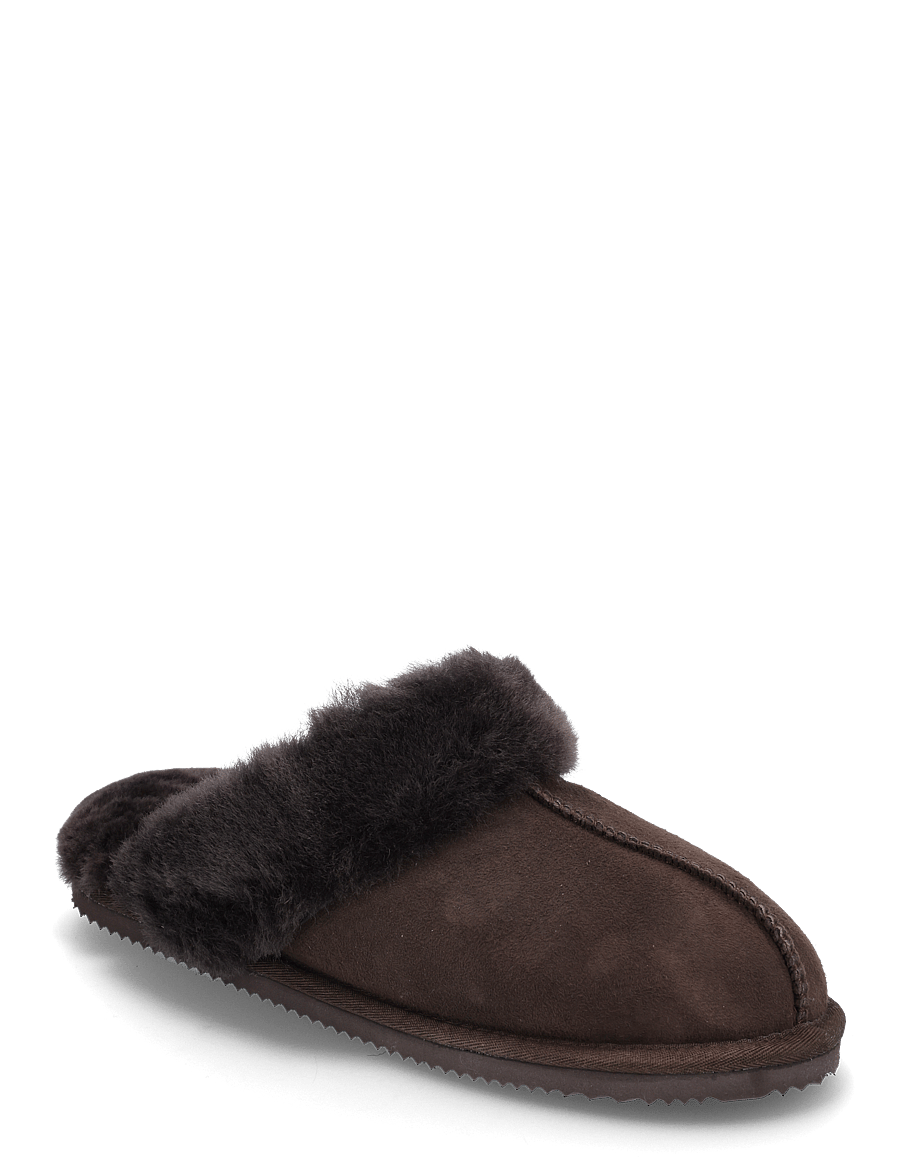 Rosemunde - RHBrisbane Shearling Reversed Slippers - alltags-style - coffee brown - 0