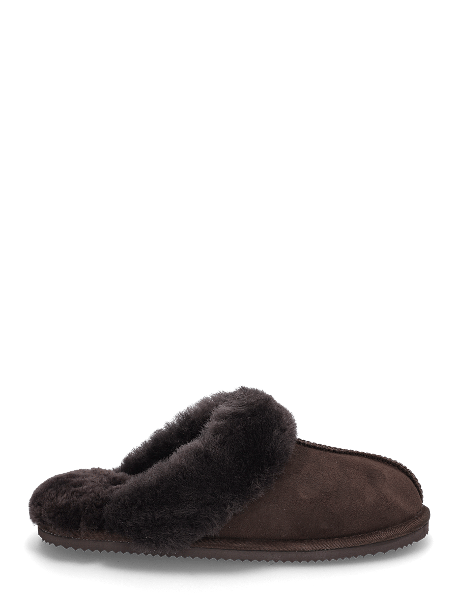 Rosemunde - RHBrisbane Shearling Reversed Slippers - alltags-style - coffee brown - 1