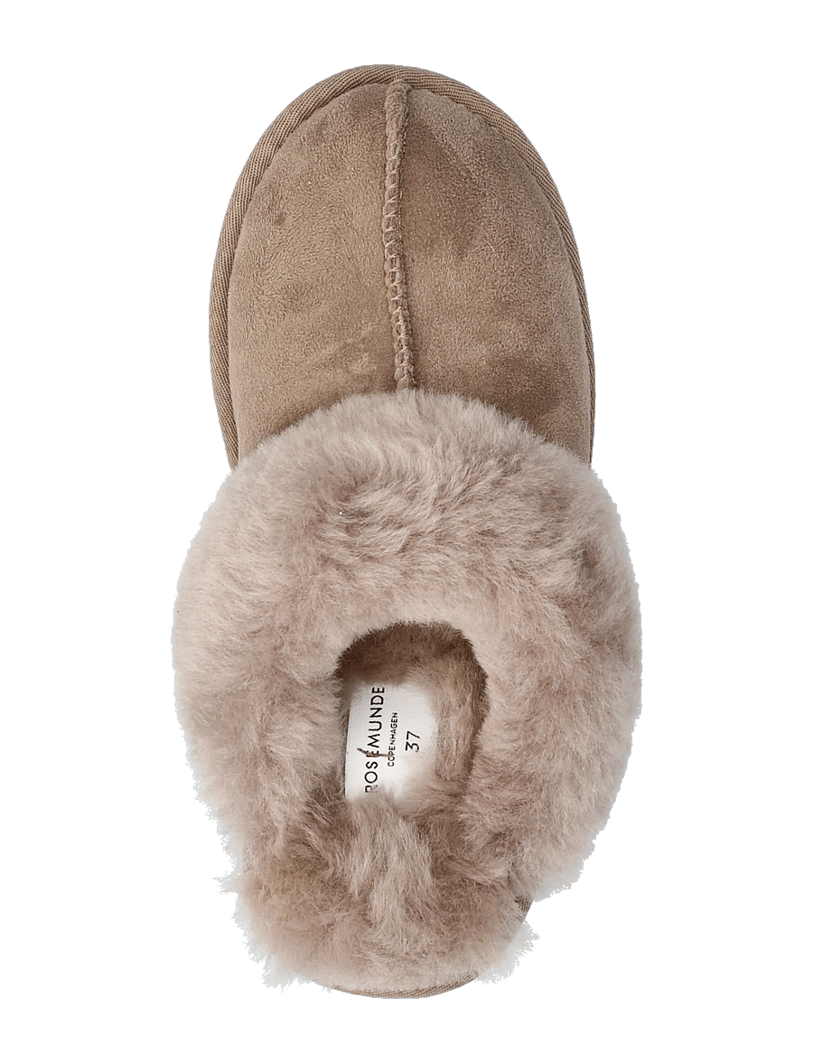Rosemunde - RHBrisbane Shearling Reversed Slippers - hverdags stil - elk brown - 3