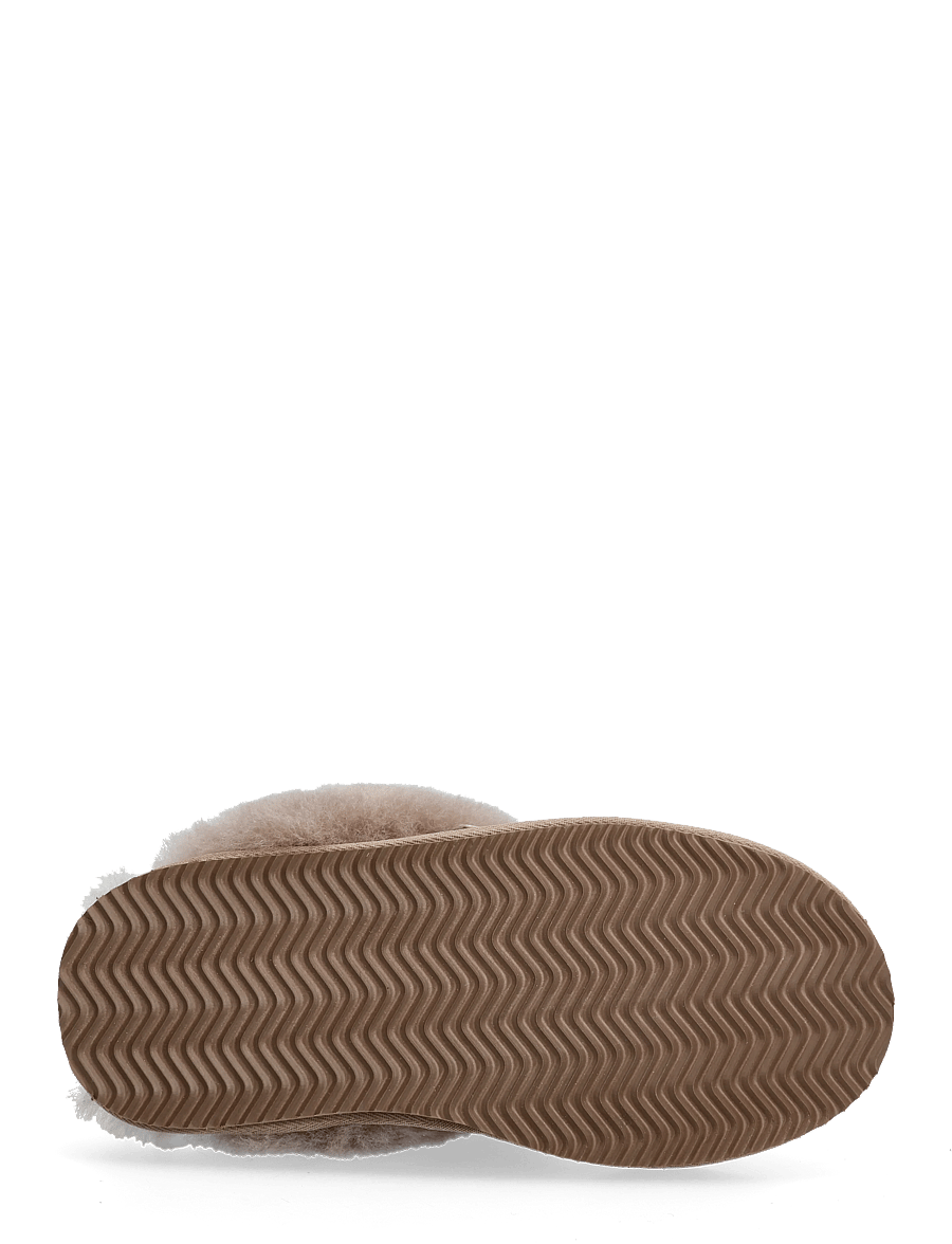 Rosemunde - RHBrisbane Shearling Reversed Slippers - hverdags stil - elk brown - 4