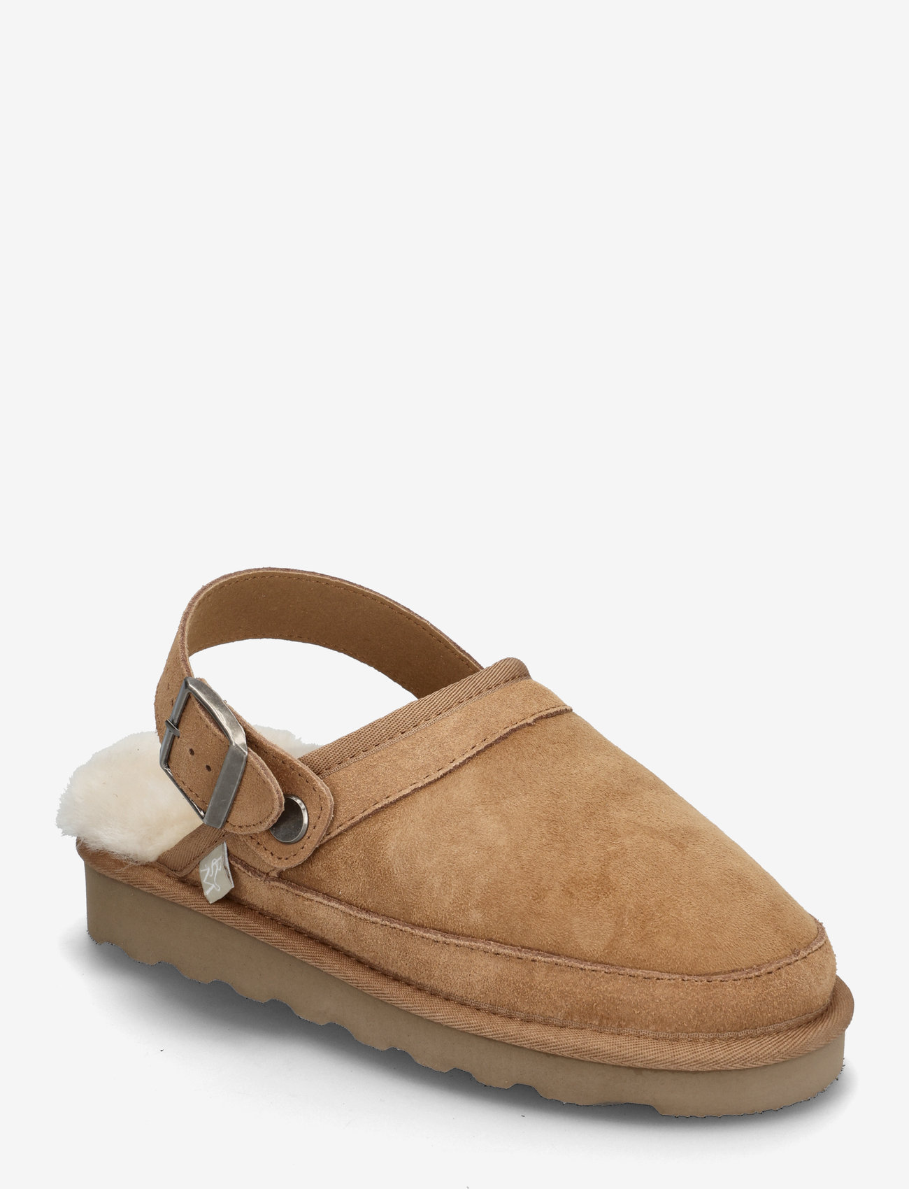 Rosemunde - RHBrisbane Shearling buckle slipper - vardagsstil - almond - 1