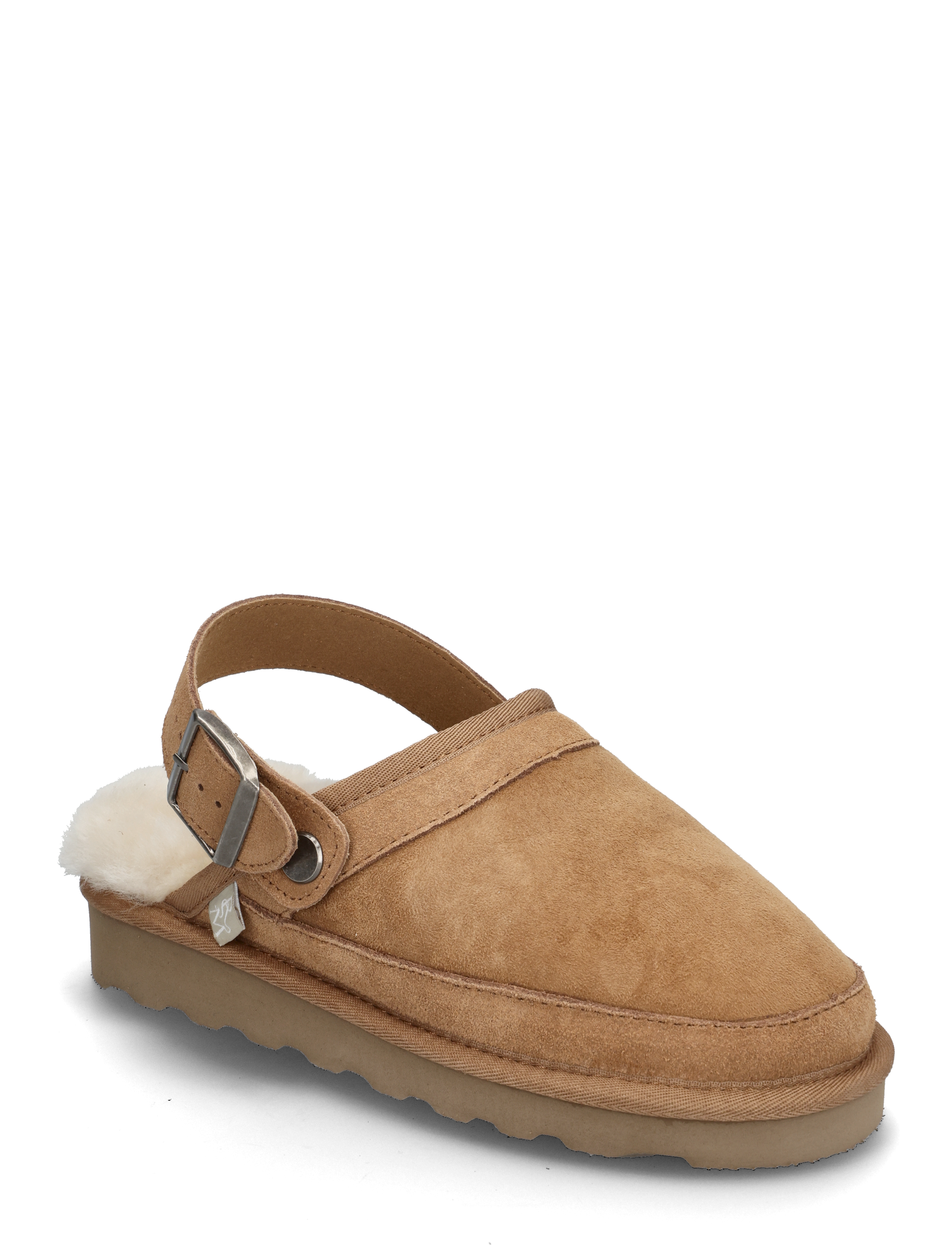 Rosemunde RHBrisbane Shearling buckle slipper - Sko - ALMOND / brown