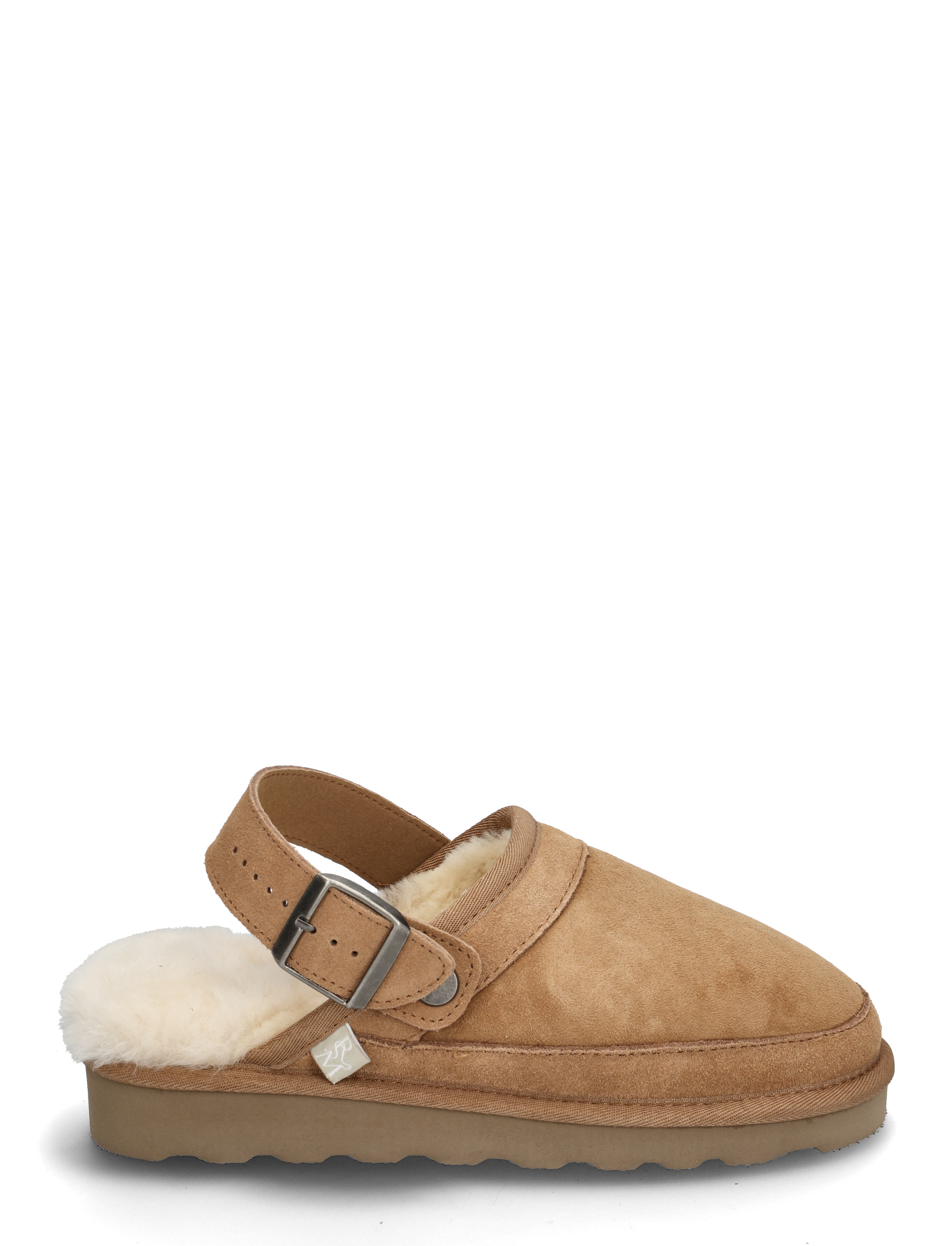 Rosemunde - RHBrisbane Shearling buckle slipper - kvinder - almond - 2