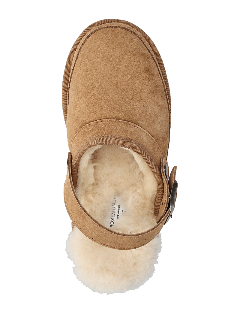 Rosemunde - RHBrisbane Shearling buckle slipper - vardagsstil - almond - 4