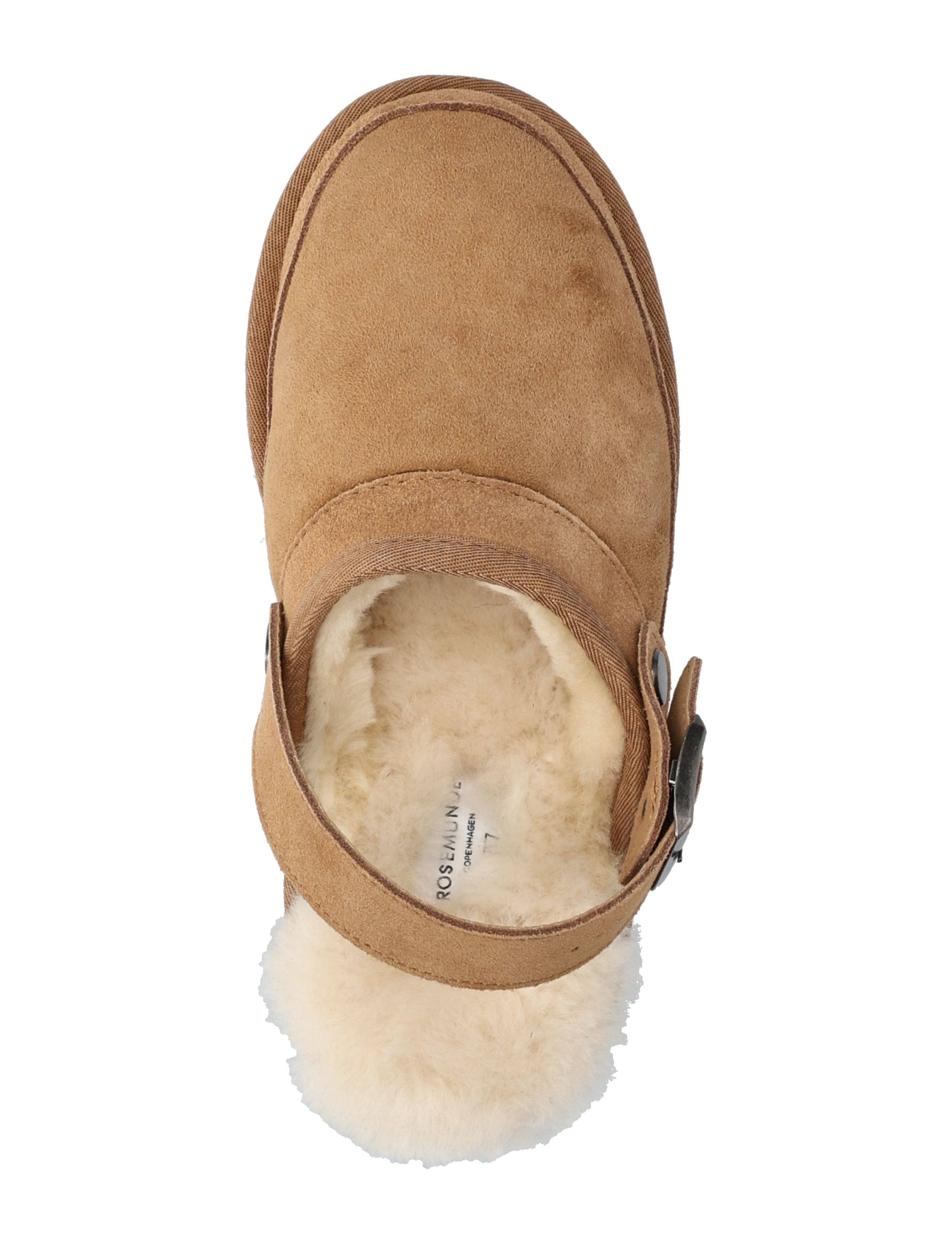 Rosemunde - RHBrisbane Shearling buckle slipper - kvinder - almond - 4