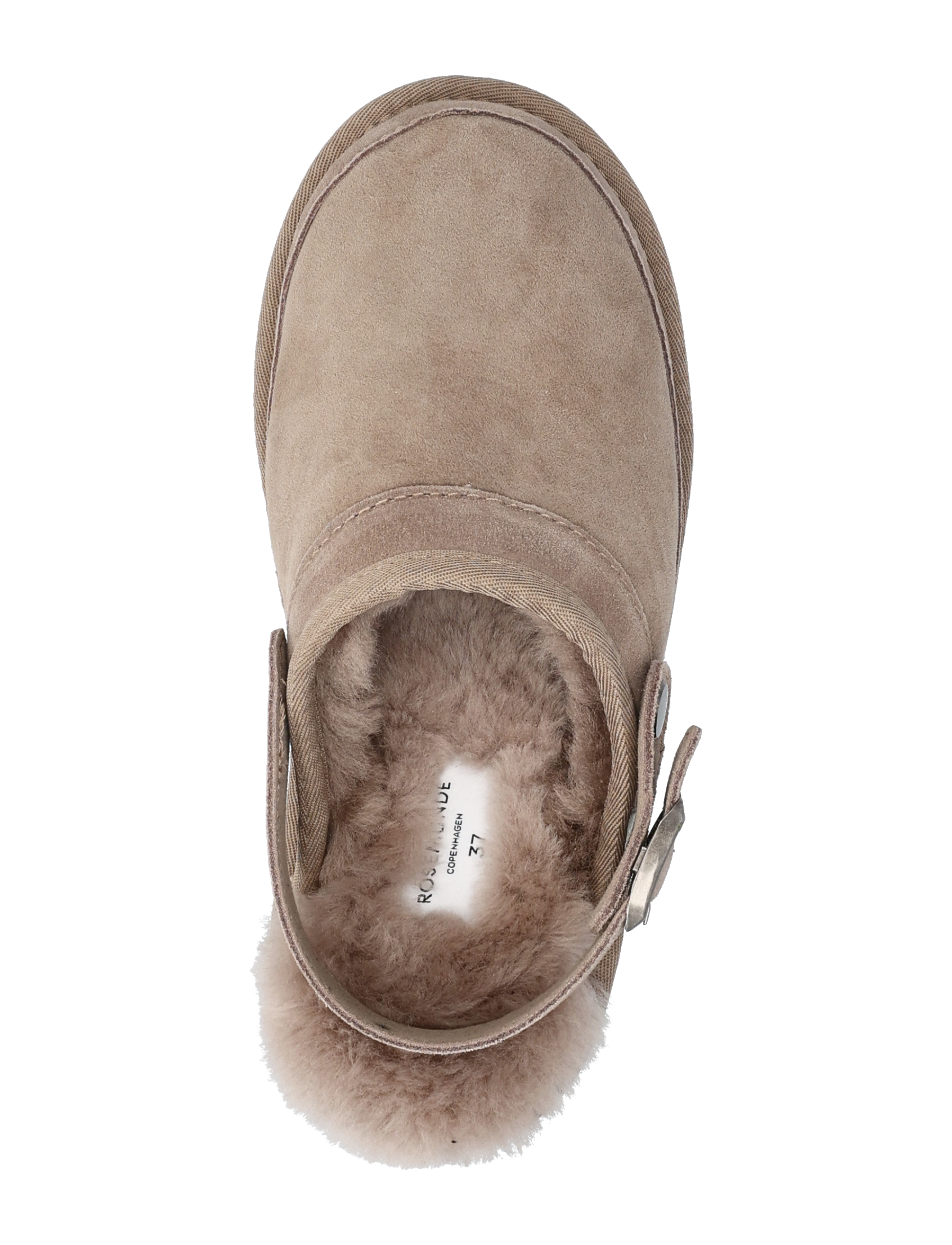 Rosemunde - RHBrisbane Shearling buckle slipper - damen - elk brown - 4