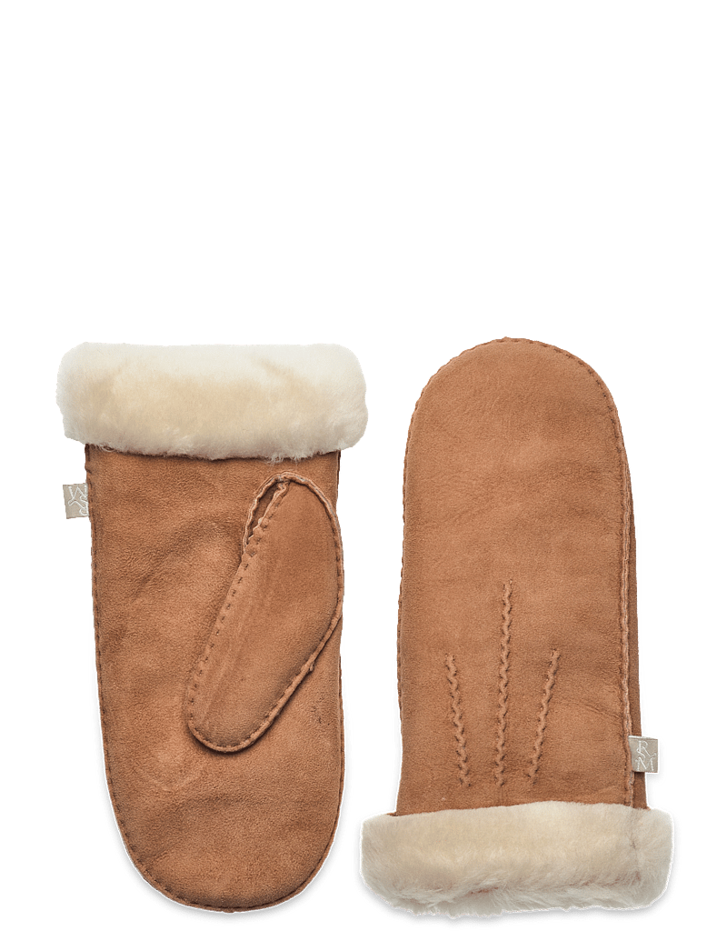 Rosemunde - RHSydney Shearling Stitch Mittens - fäustlinge - almond - 0