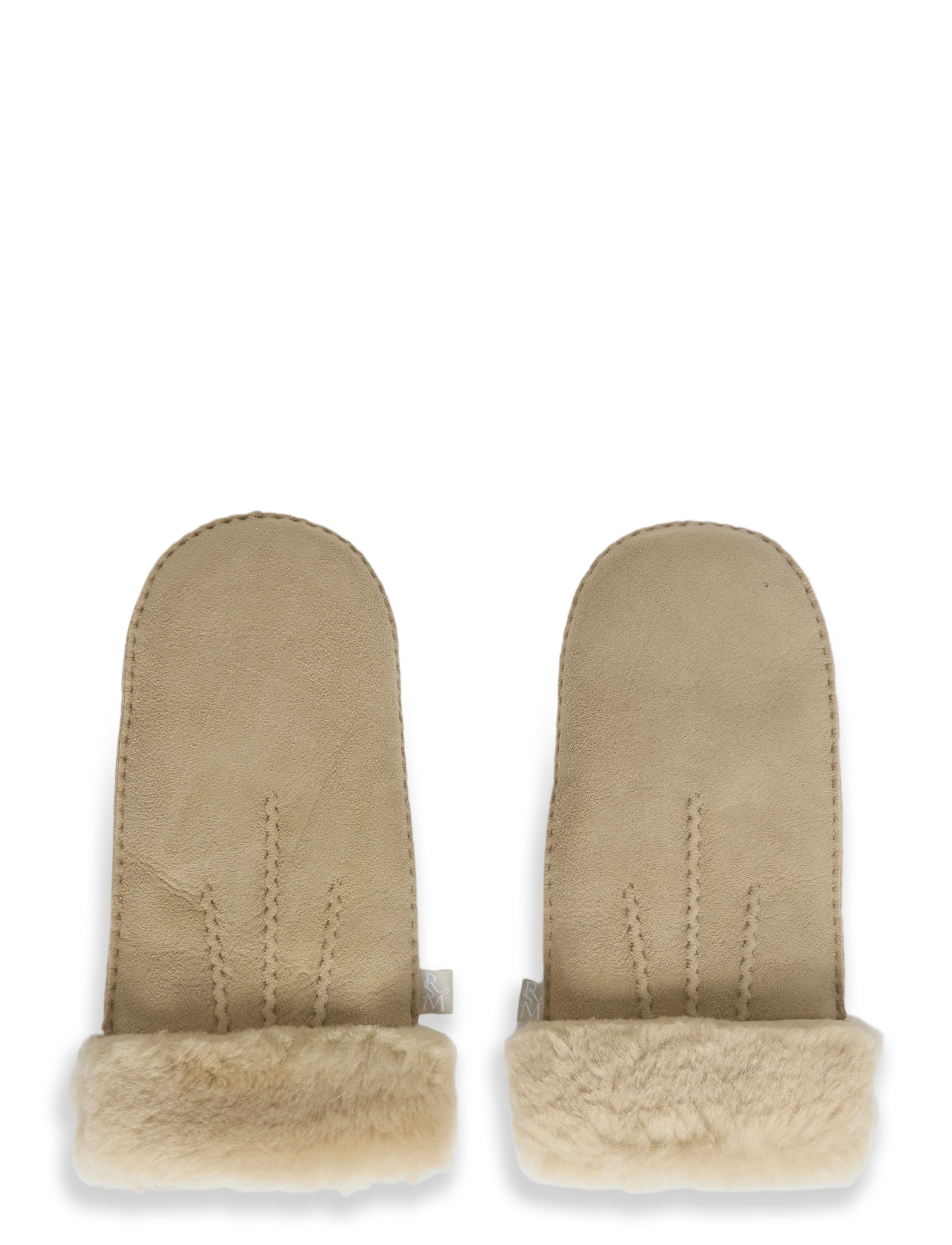 Rosemunde RHSydney Shearling Stitch Mittens - Accessories - TAUPE / beige