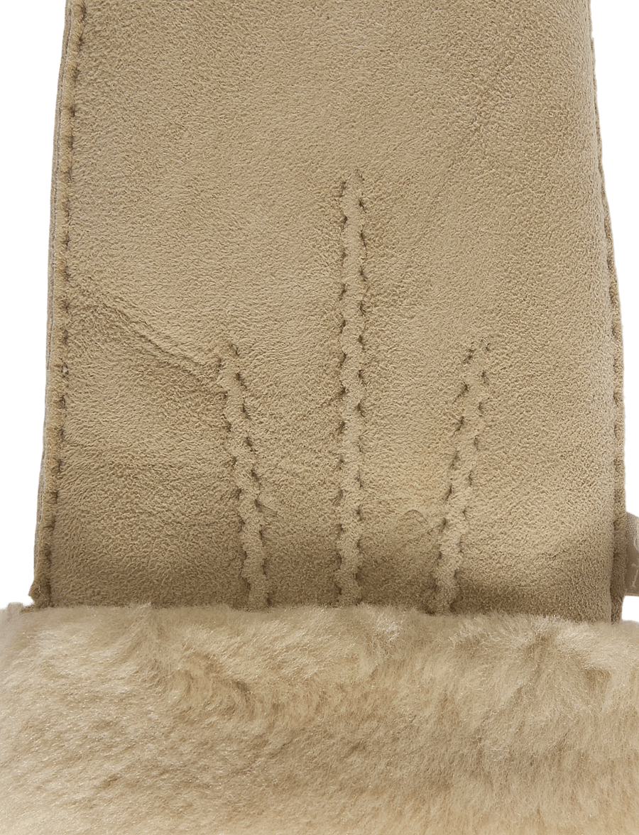 Rosemunde - RHSydney Shearling Stitch Mittens - læderhandsker - taupe - 2