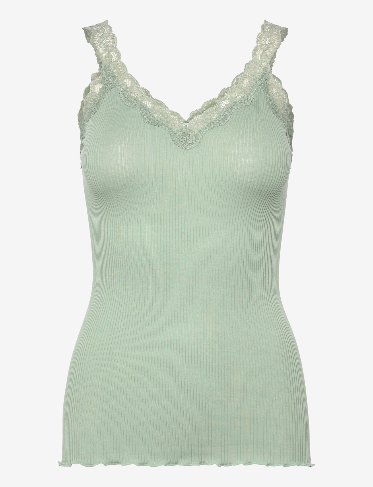 Rosemunde - RMWBalta Modal SL V-Neck Top - tanktops - jadeite - 1