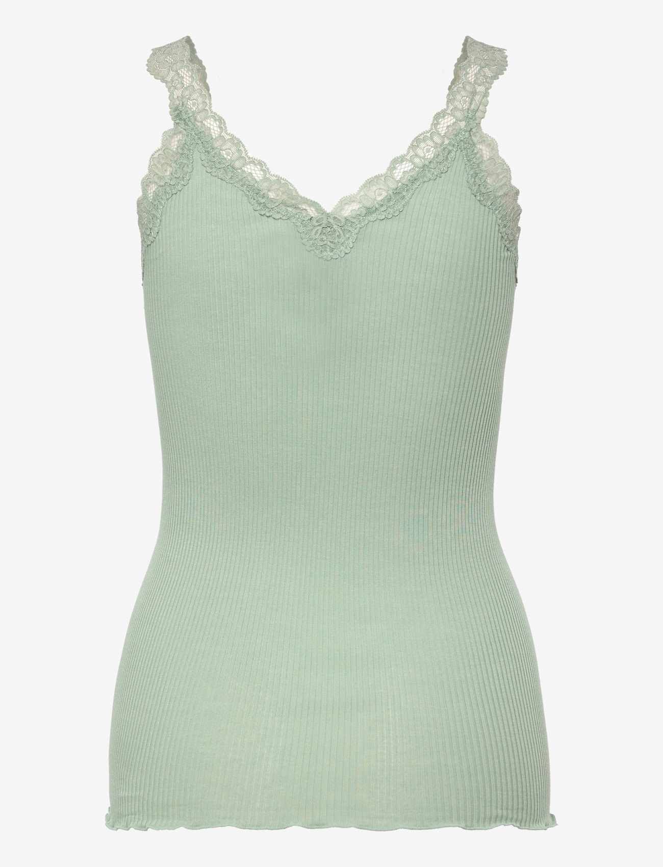 Rosemunde - RMWBalta Modal SL V-Neck Top - tanktops - jadeite - 2