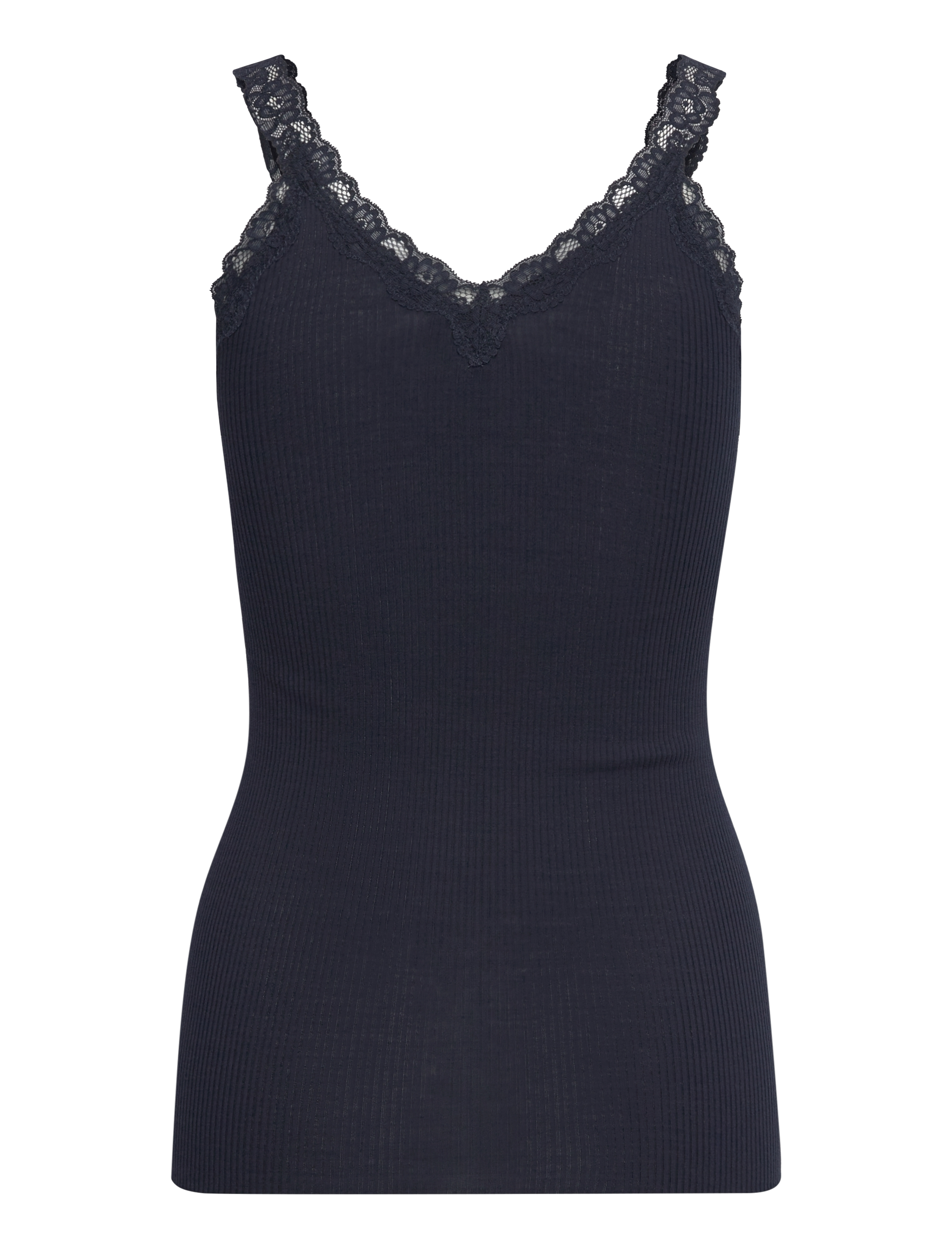 Rosemunde - RMWBalta Modal SL V-Neck Top - madalaimad hinnad - navy - 1