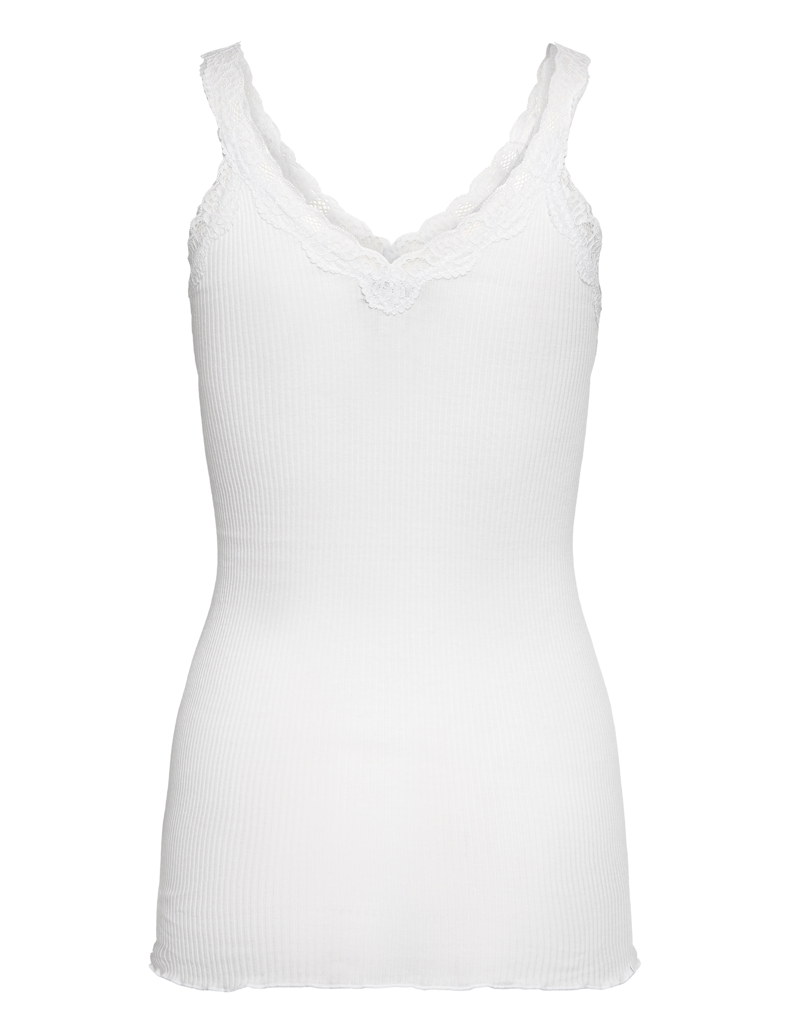 Rosemunde - RMWBalta Modal SL V-Neck Top - laveste priser - new white - 2