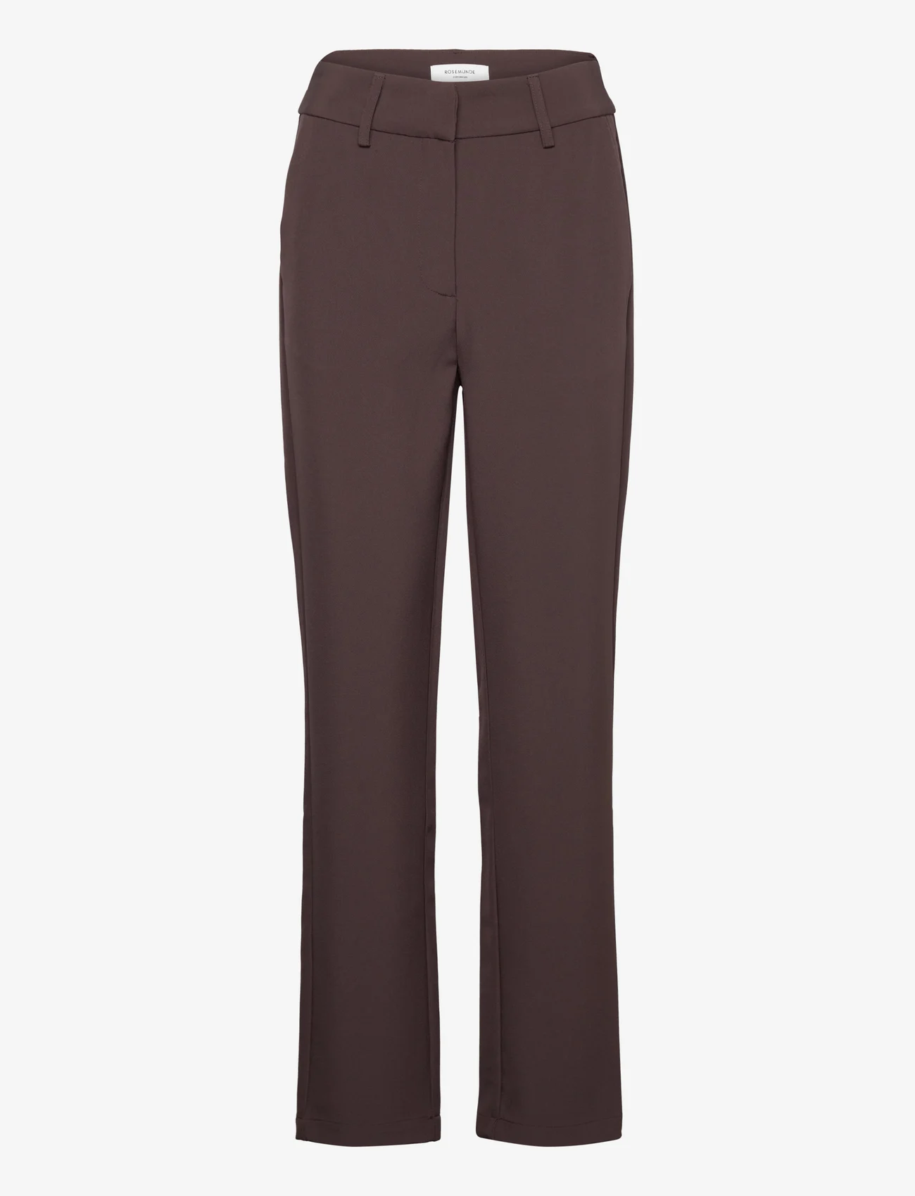 Rosemunde - Trousers - dressbukser - black brown - 0
