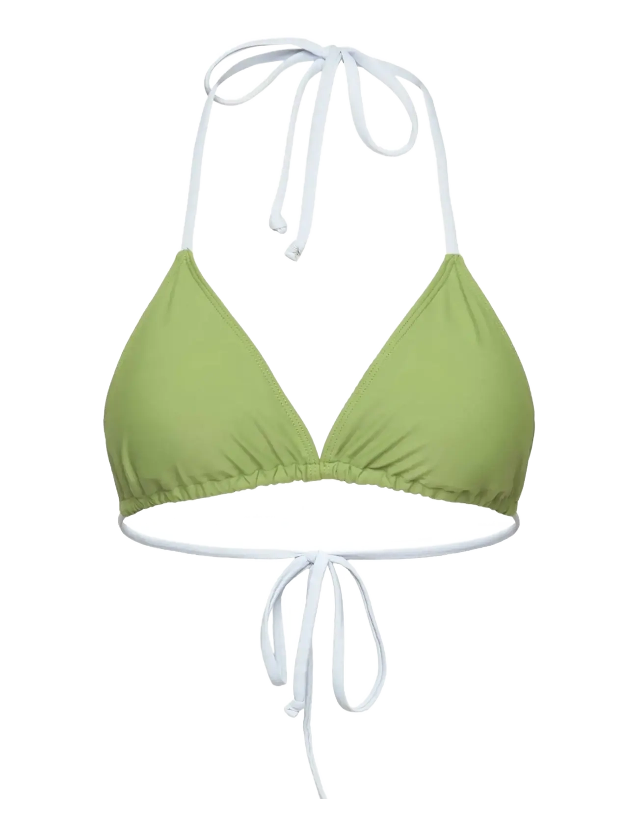 Rosemunde Rwshiitake Triangle Bikini Top, Kvinder, Prikket Trekant Bikini Top, Grøn, Str: M