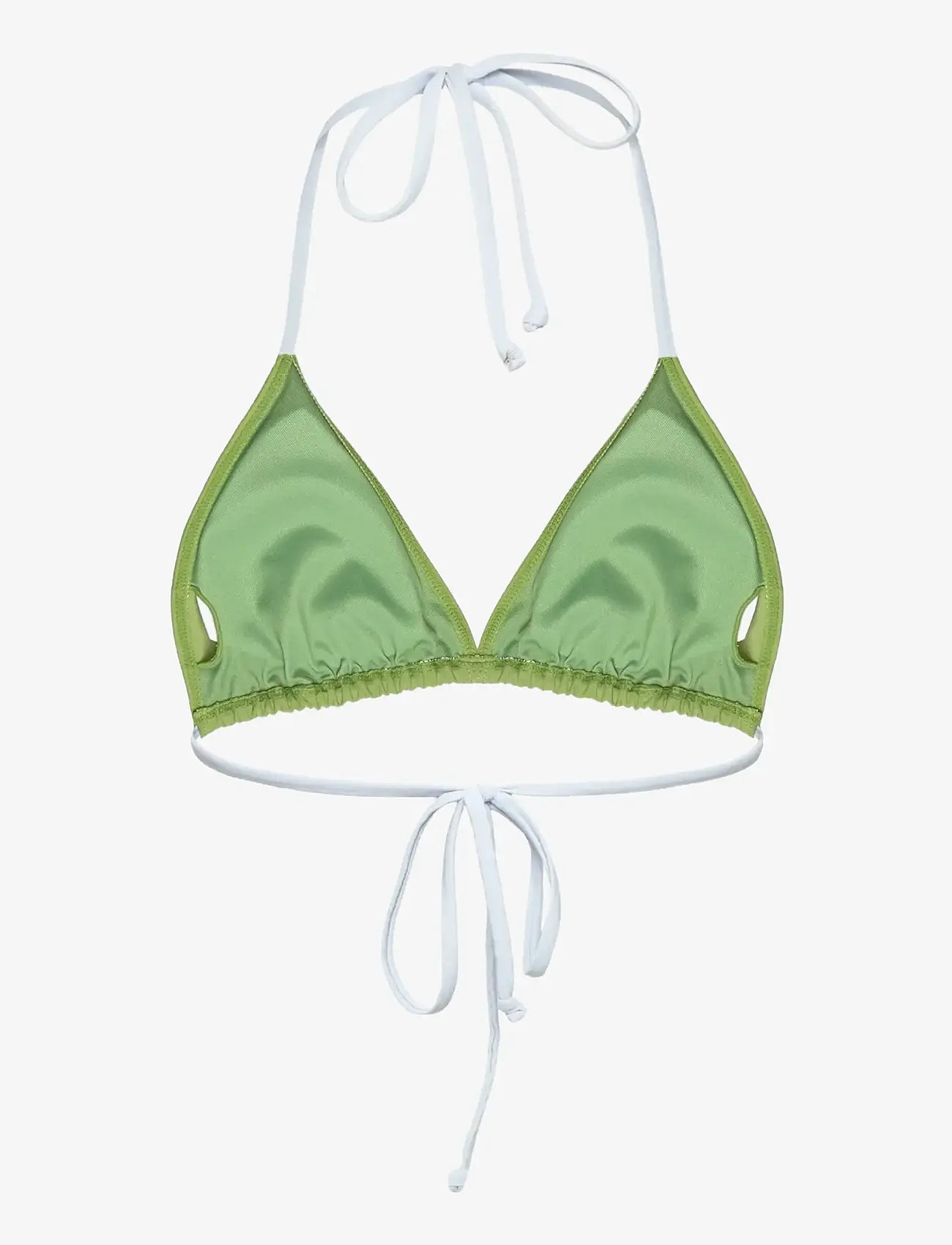 Rosemunde - RWShiitake Triangle Bikini Top - dreieck-bikini-oberteile - new green contrast strings - 1