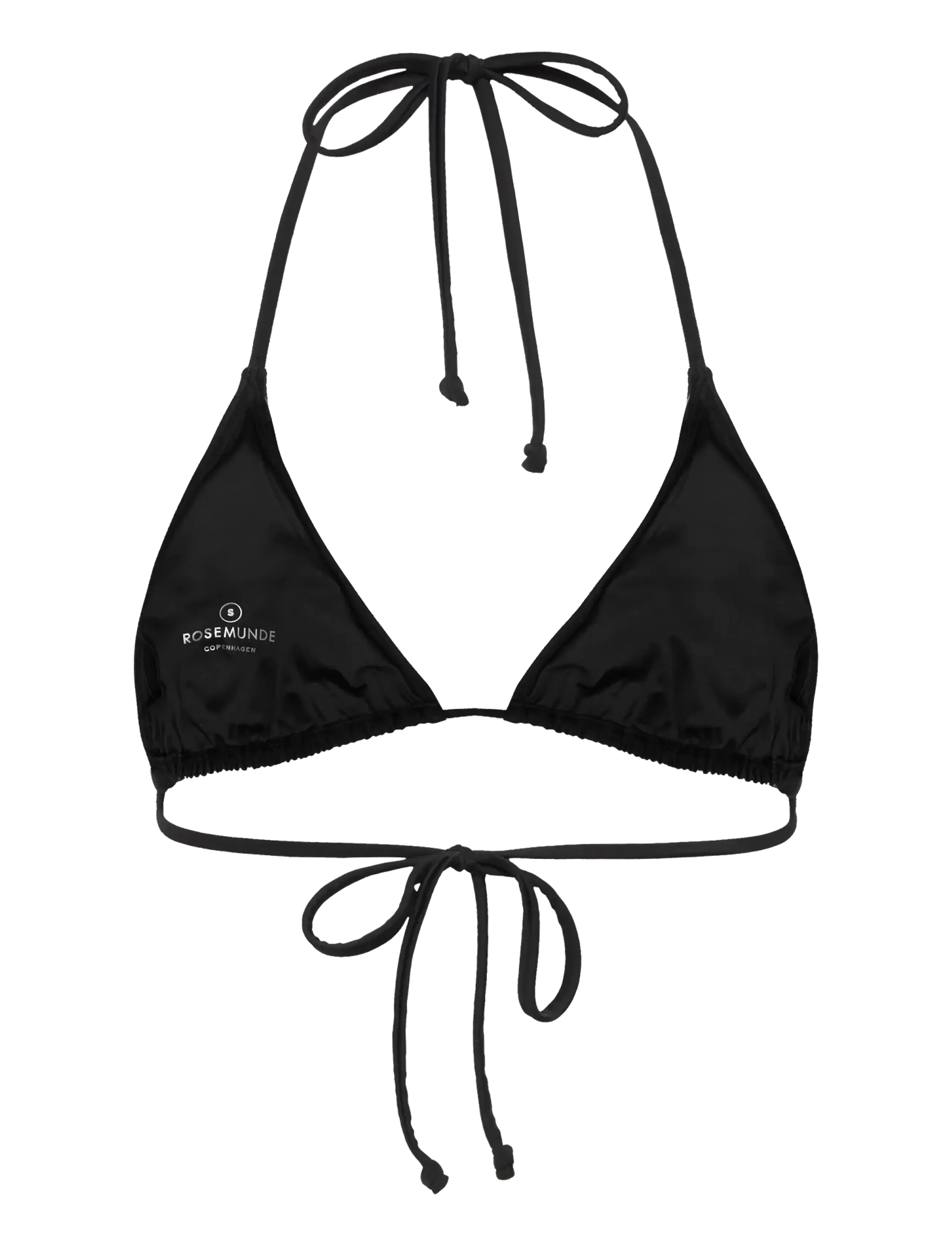 Rosemunde - RWShiitake Triangle Bikini Top - trekant-bikinis - black - 1