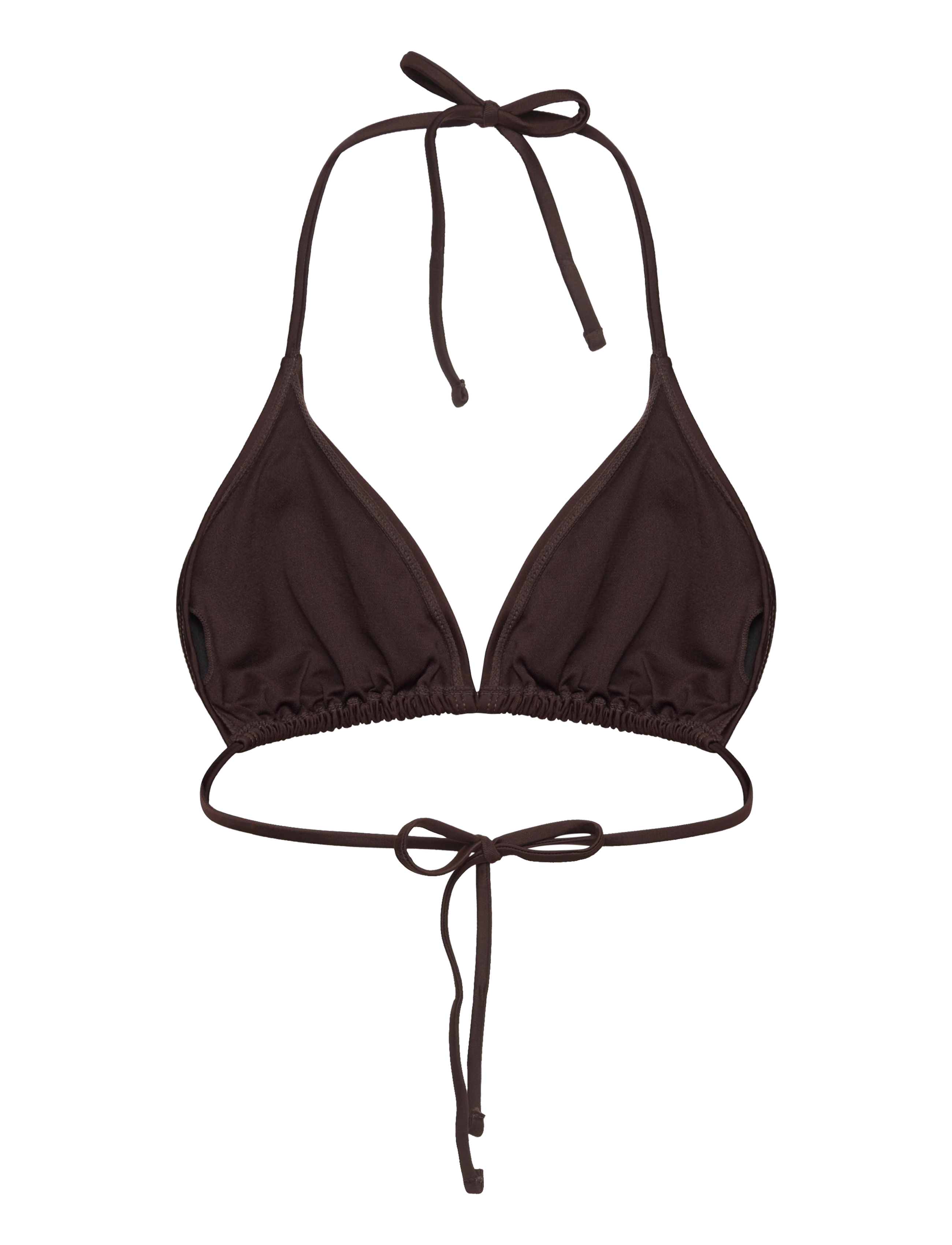Rosemunde - RWShiitake Triangle Bikini Top - trekant-bikinis - black brown - 1