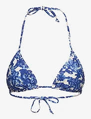 Rosemunde - Triangle bikini top - bikinien kolmioyläosat - blue ink print - 0