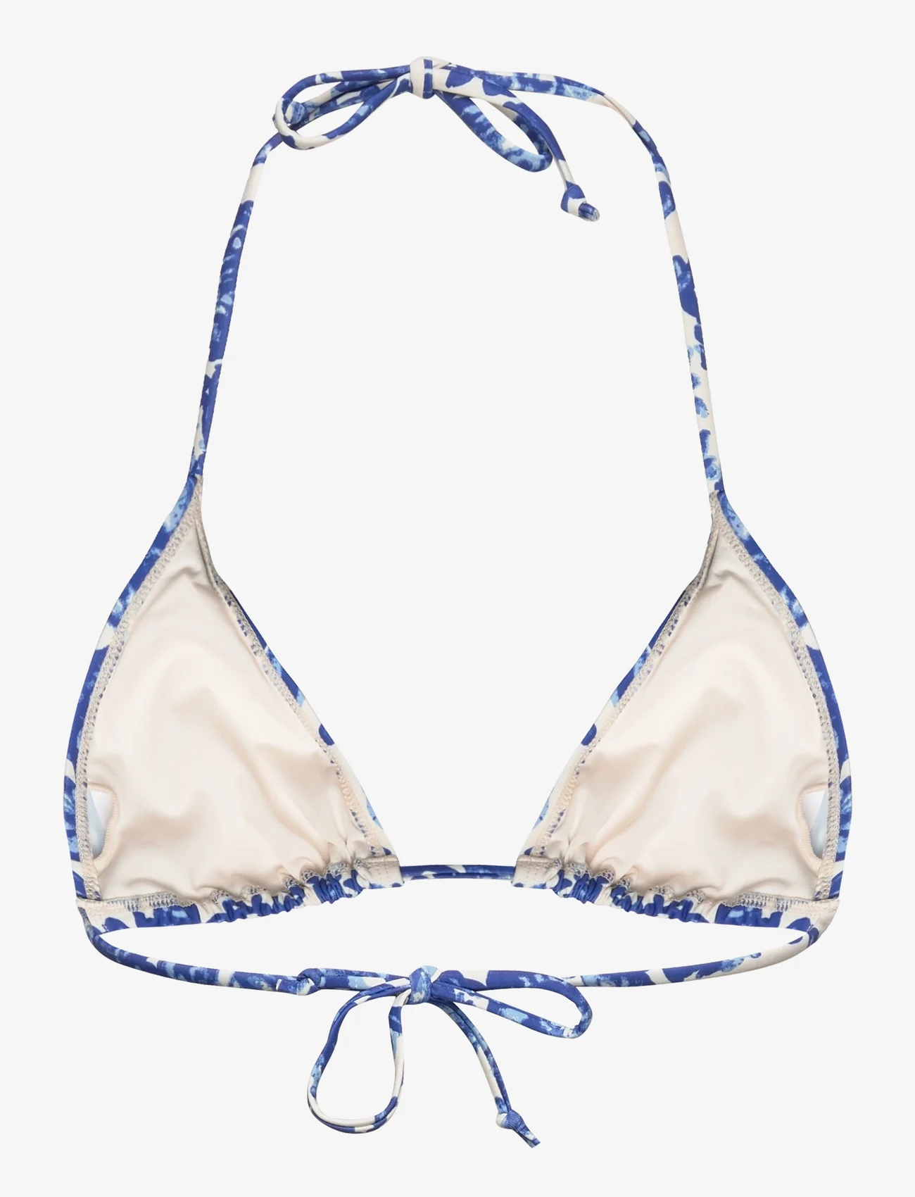 Rosemunde - Triangle bikini top - bikinis med trekantform - blue ink print - 1
