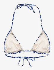Rosemunde - Triangle bikini top - trikampio formos bikinio liemenėlės - blue ink print - 1