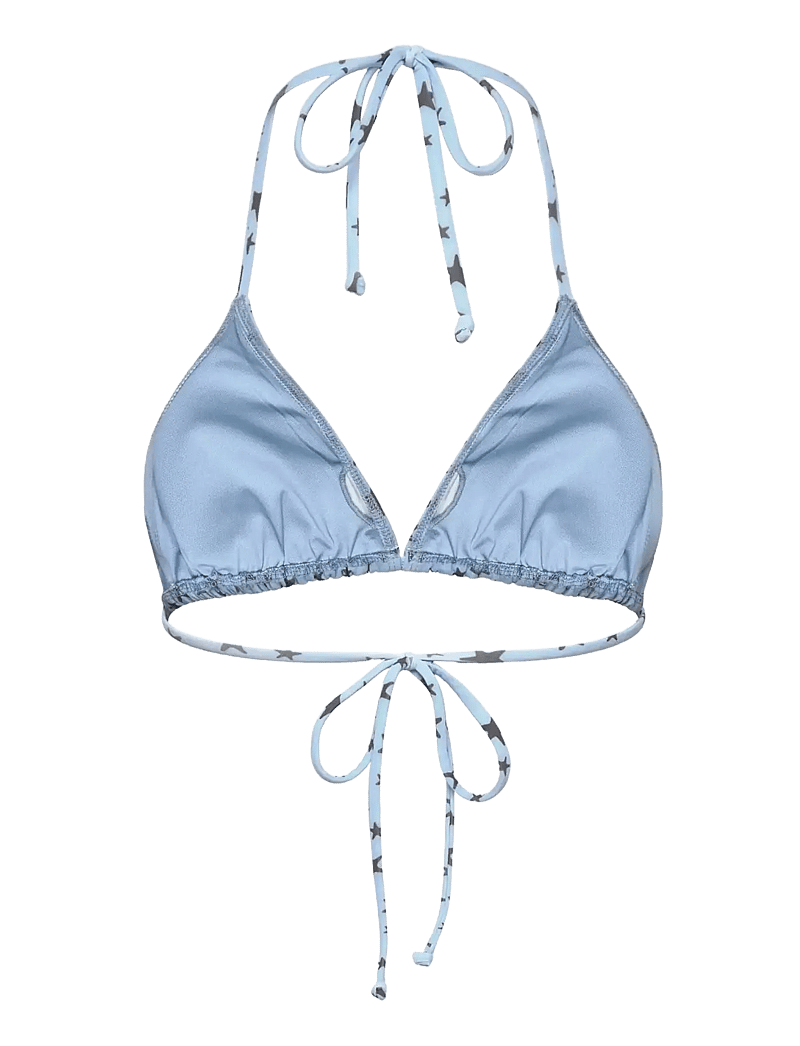 Rosemunde - RWShiitake Triangle Bikini Top - trekantsbikinier - blue star - 1