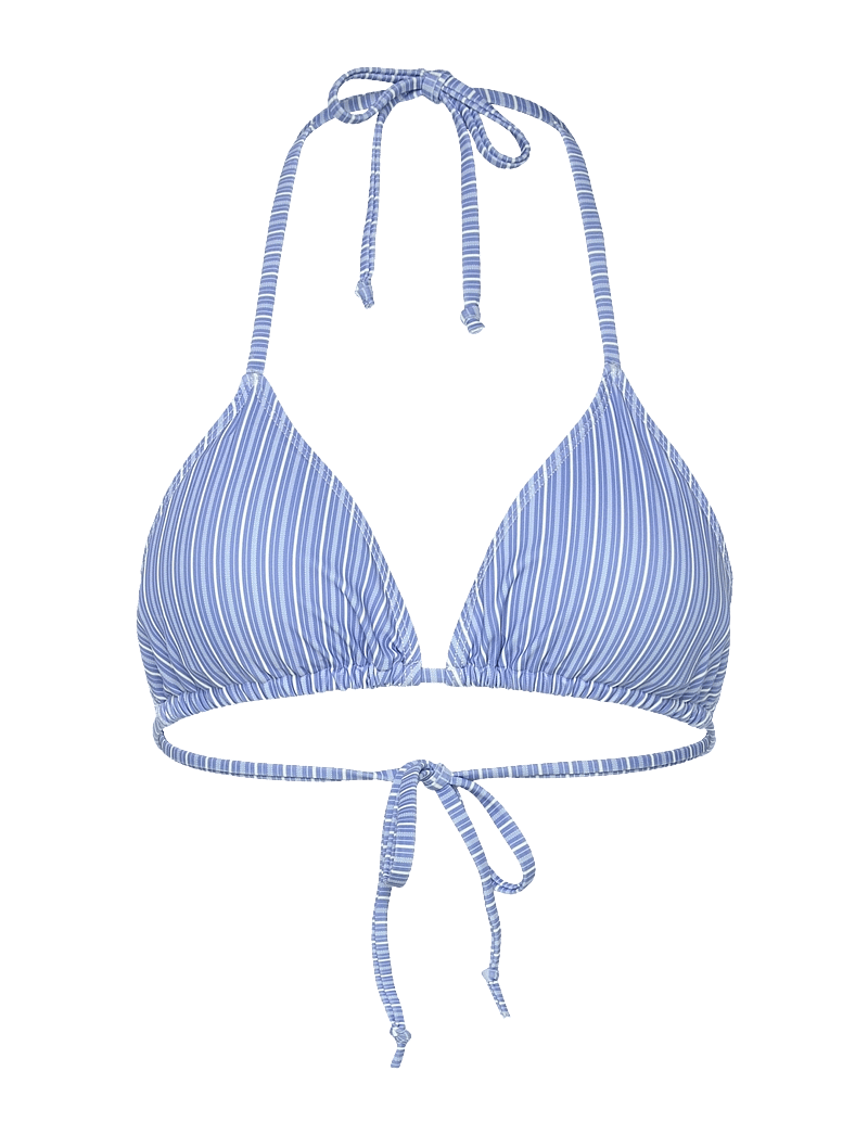 Rosemunde - RWShiitake Triangle Bikini Top - trekantsbikinier - blue stripe - 1