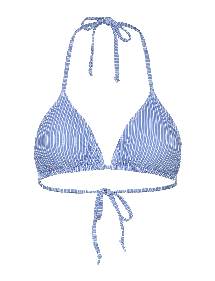 Rosemunde - RWShiitake Triangle Bikini Top - trekantsbikinier - blue stripe - 1