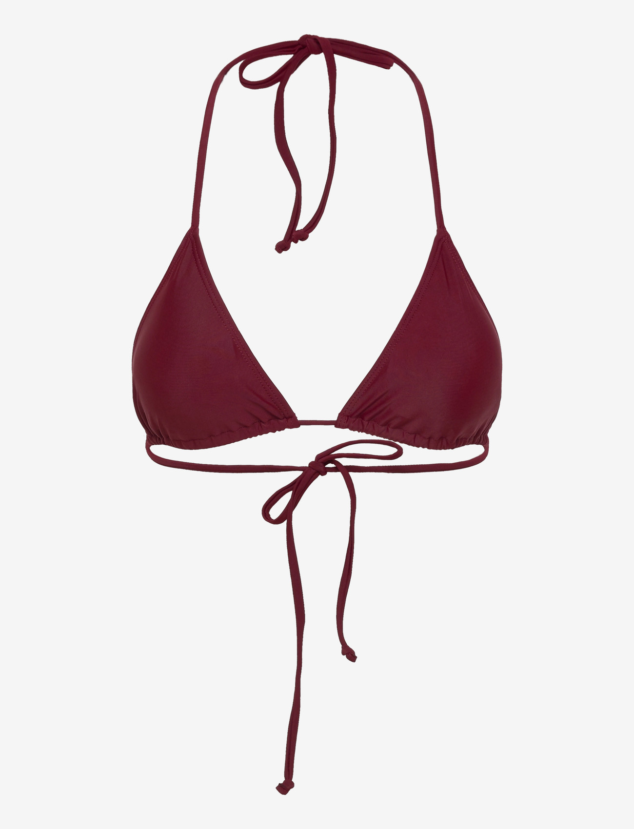 Rosemunde - RWShiitake Triangle Bikini Top - trekantsbikinier - cabernet - 0